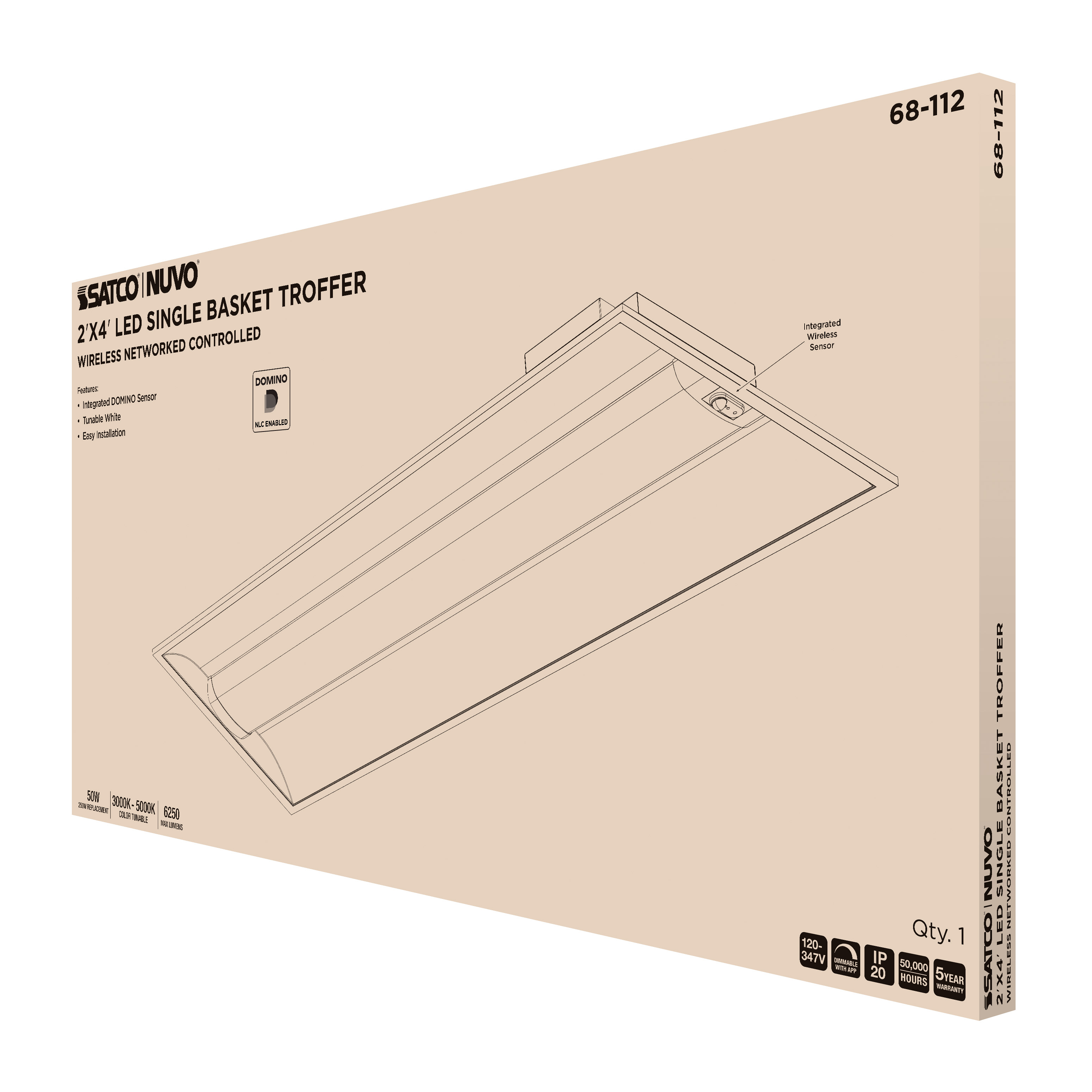 DOMINO 2X4 TROFFER - 68-112