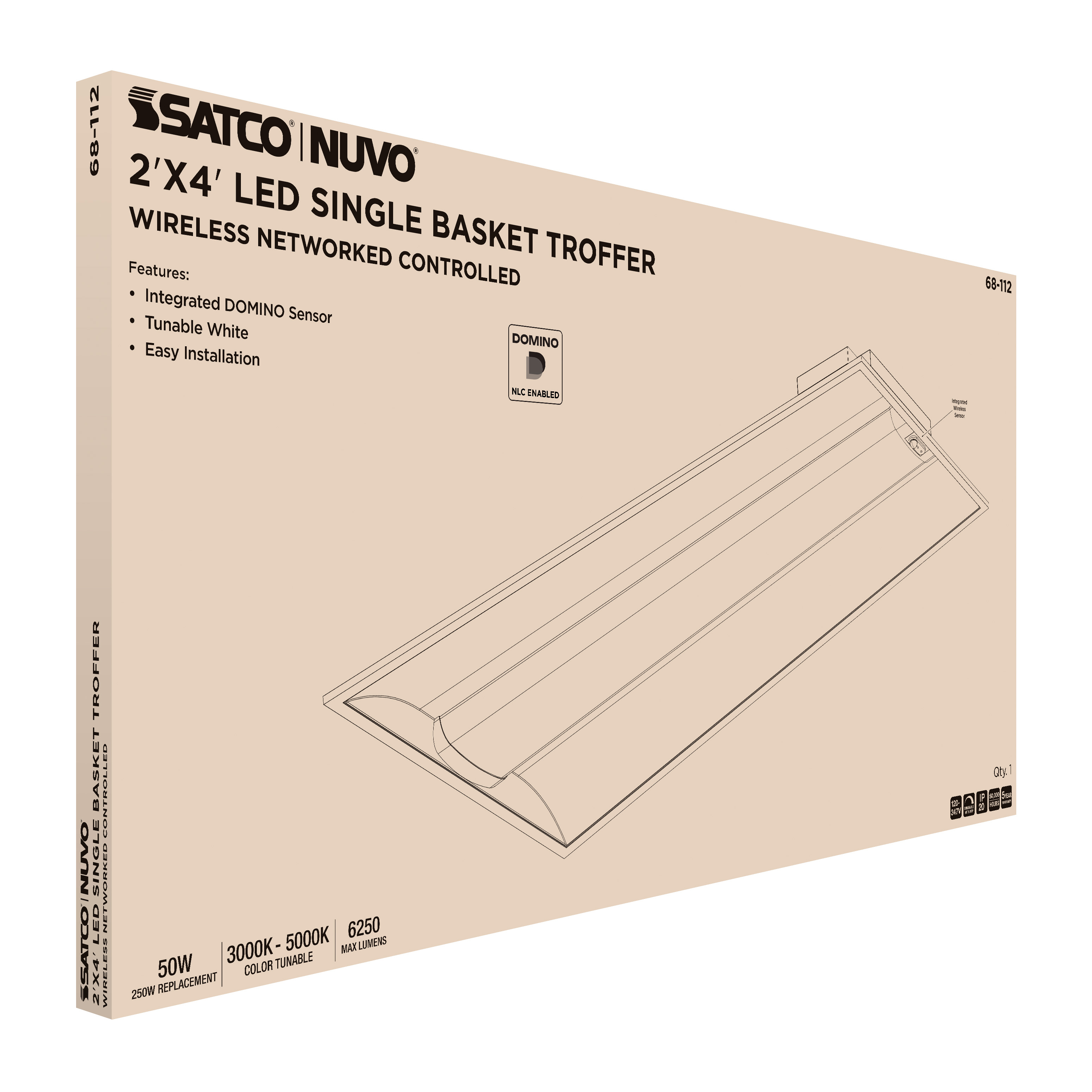 DOMINO 2X4 TROFFER - 68-112