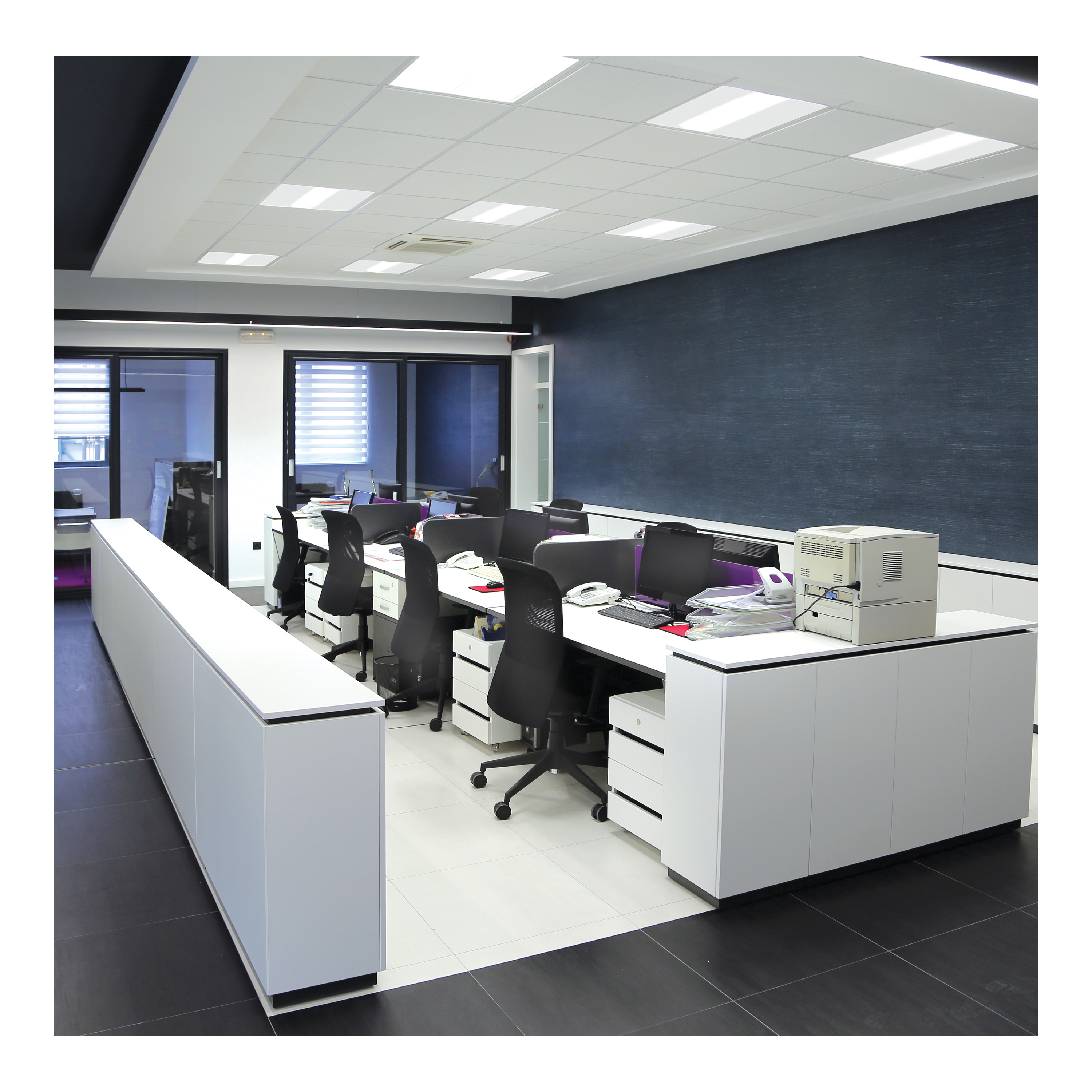 DOMINO 1X4 TROFFER-EM - 68-117