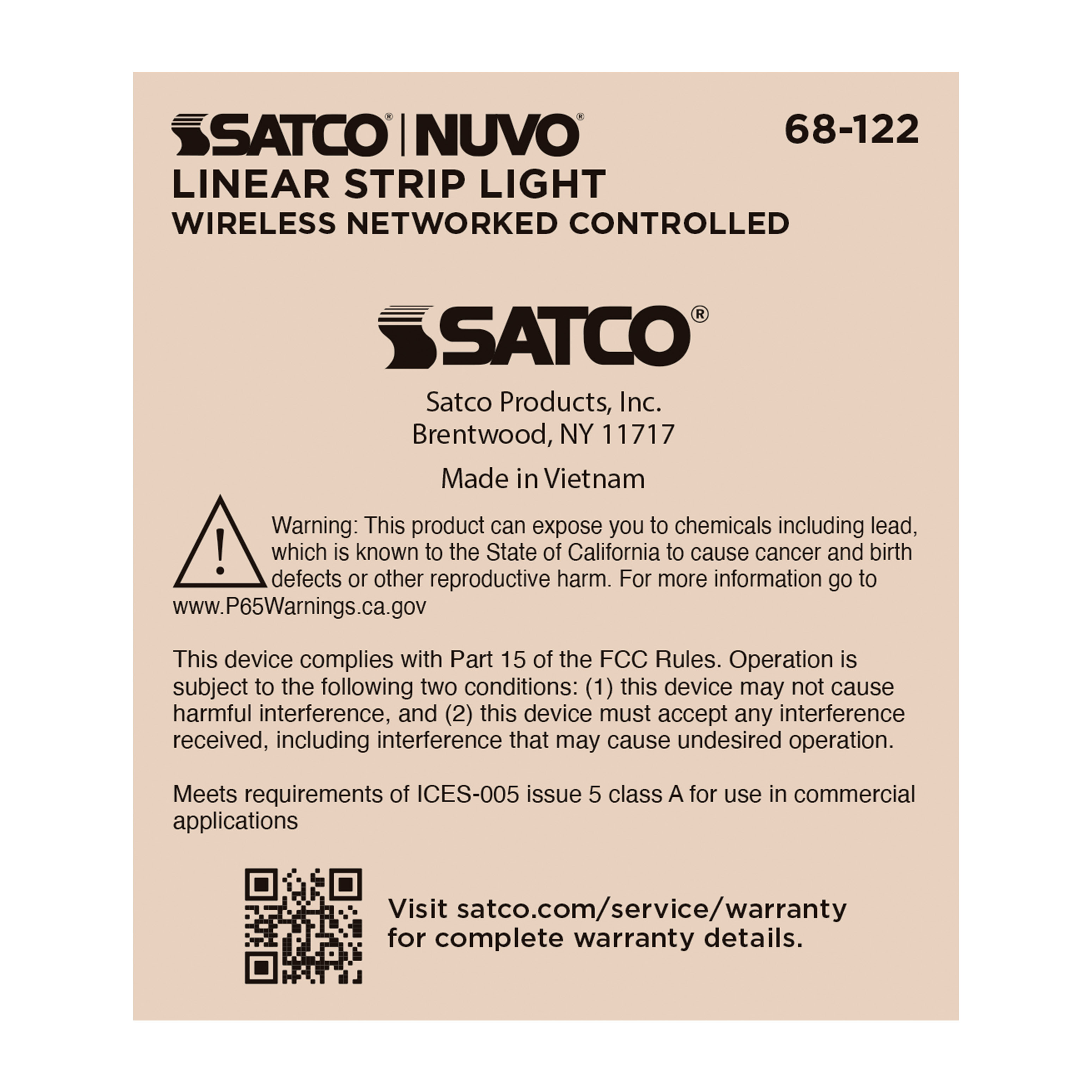 DOMINO 4FT LINEAR STRIP - 68-122