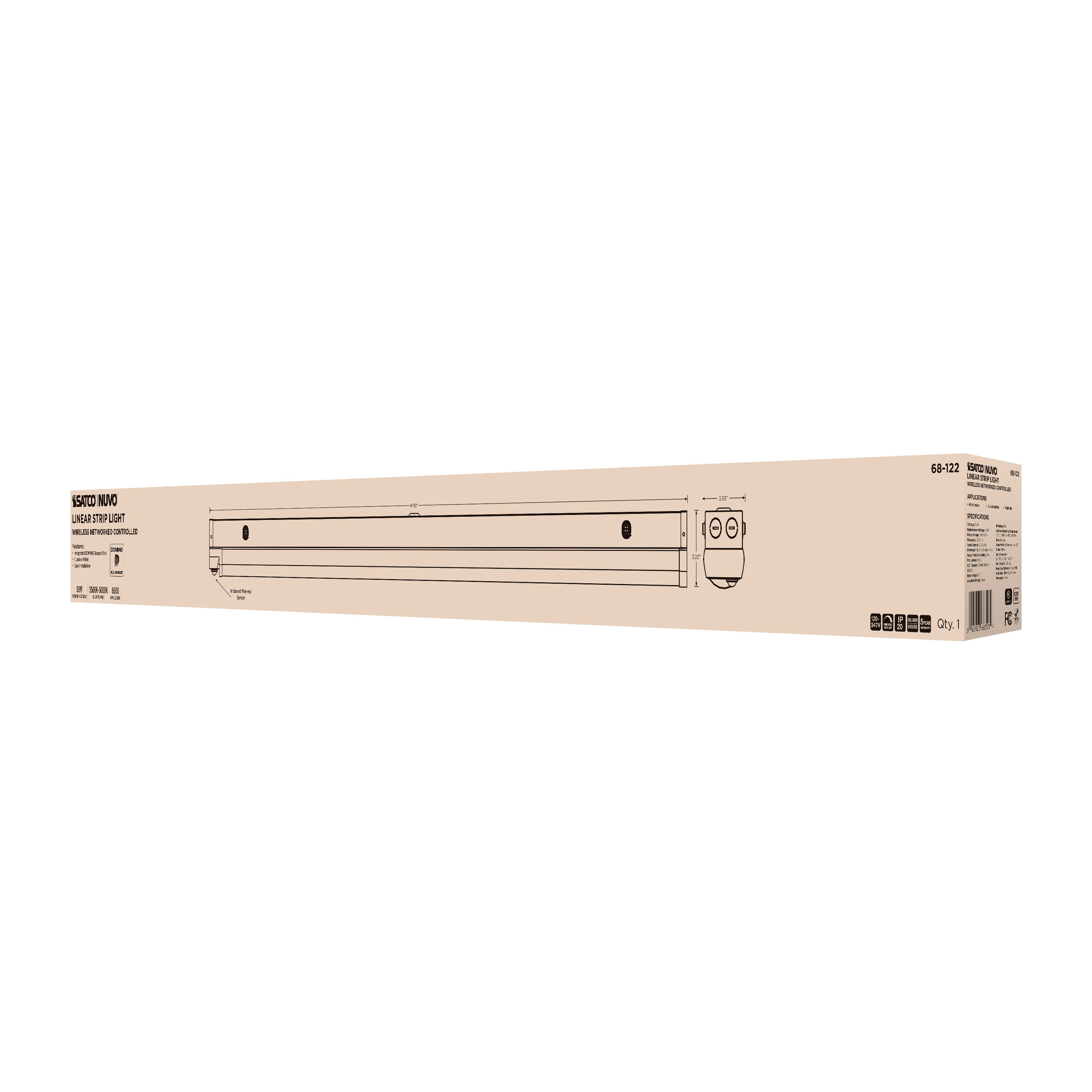 DOMINO 4FT LINEAR STRIP - 68-122