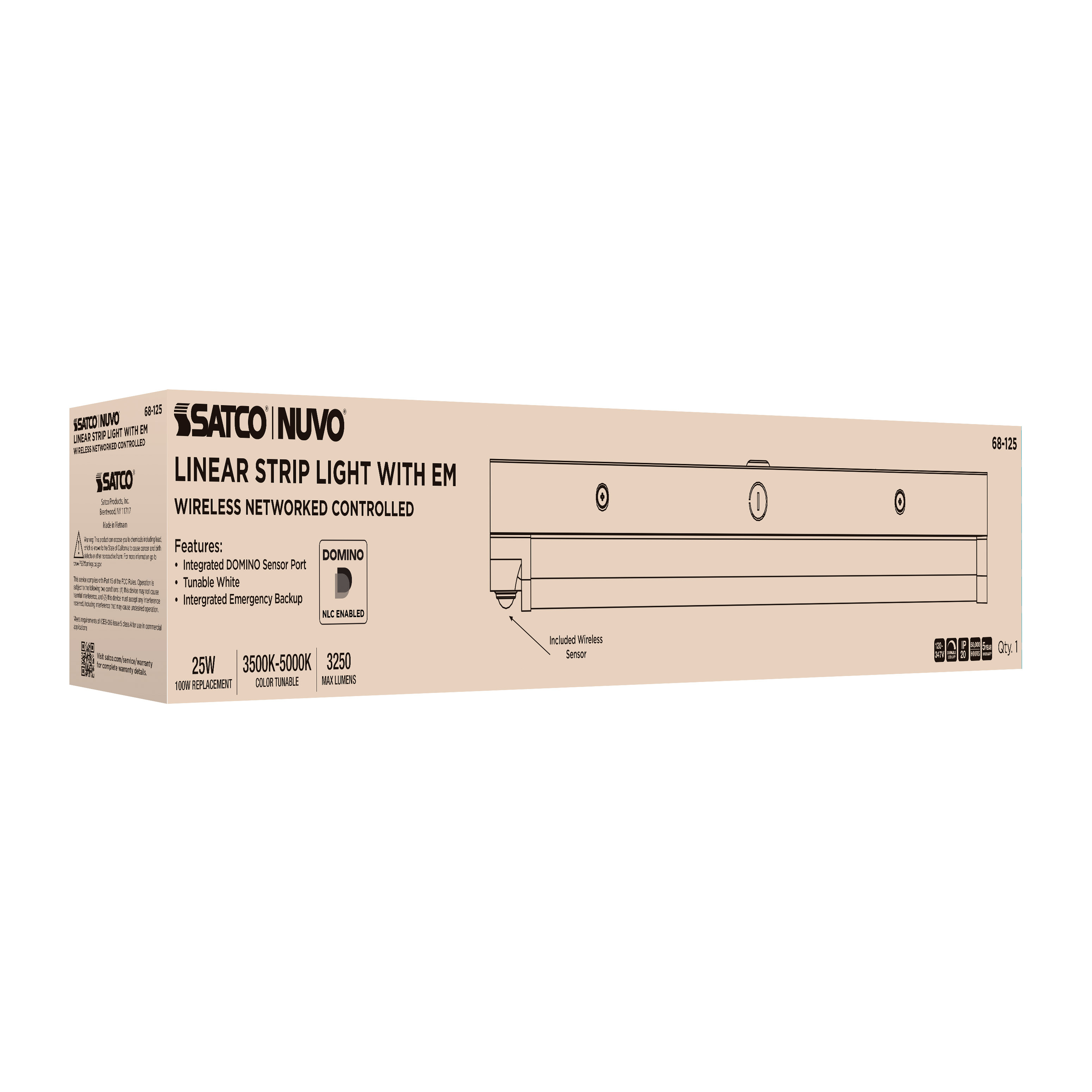 DOMINO 2FT LINEAR STRIP-EM - 68-125