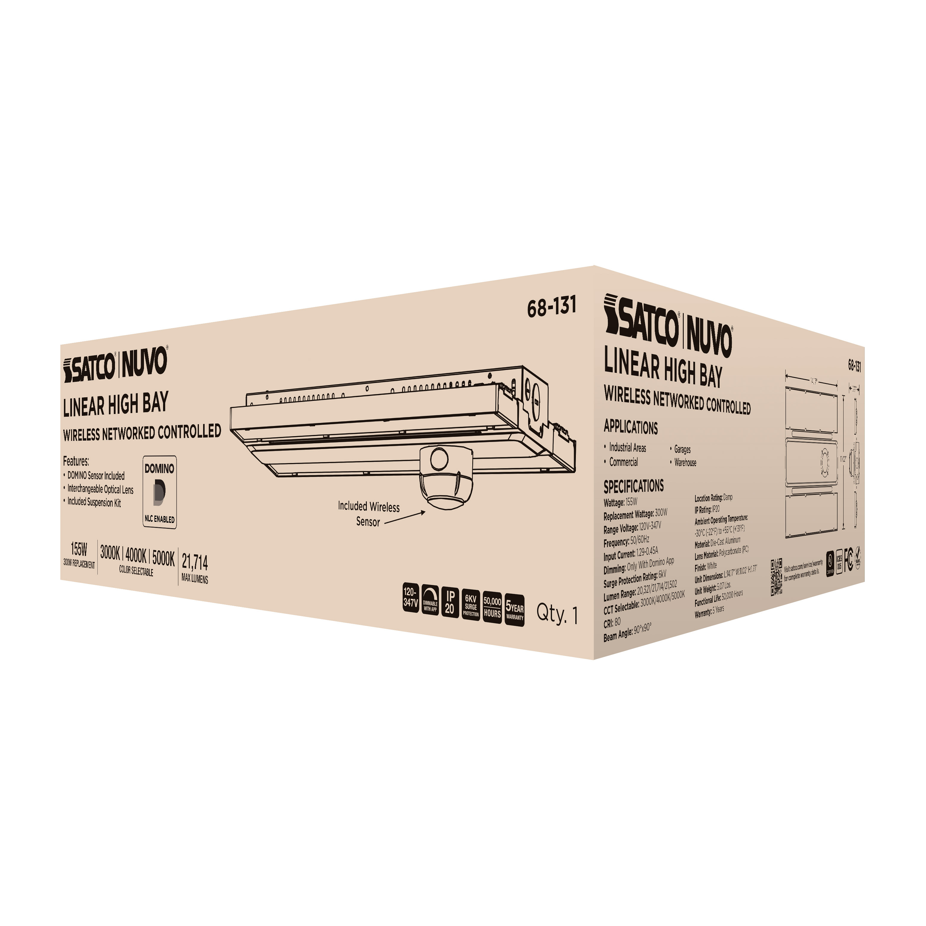 DOMINO LINEAR HIGH BAY 120-347 - 68-131