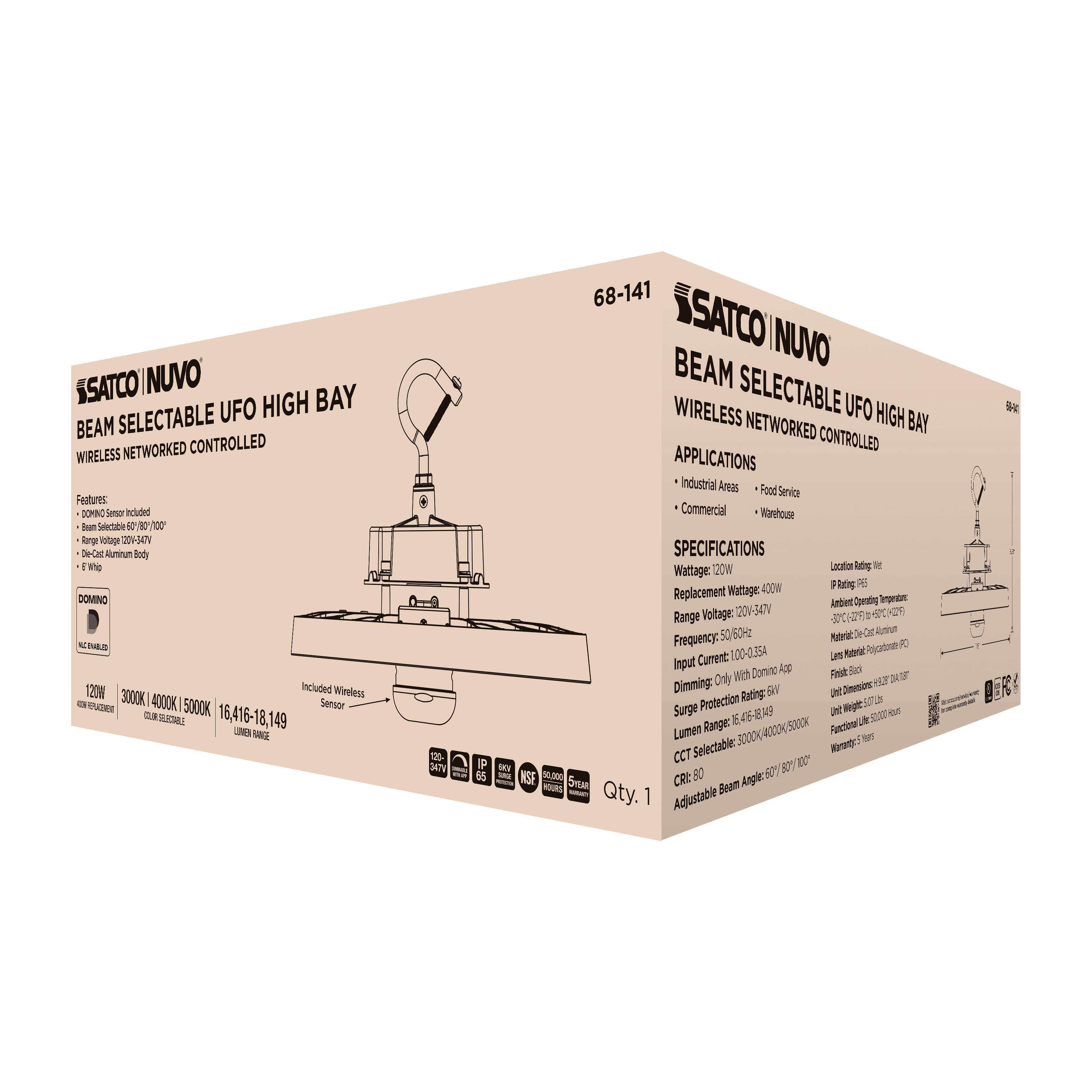 DOMINO UFO HIGH BAY 120-347 - 68-141