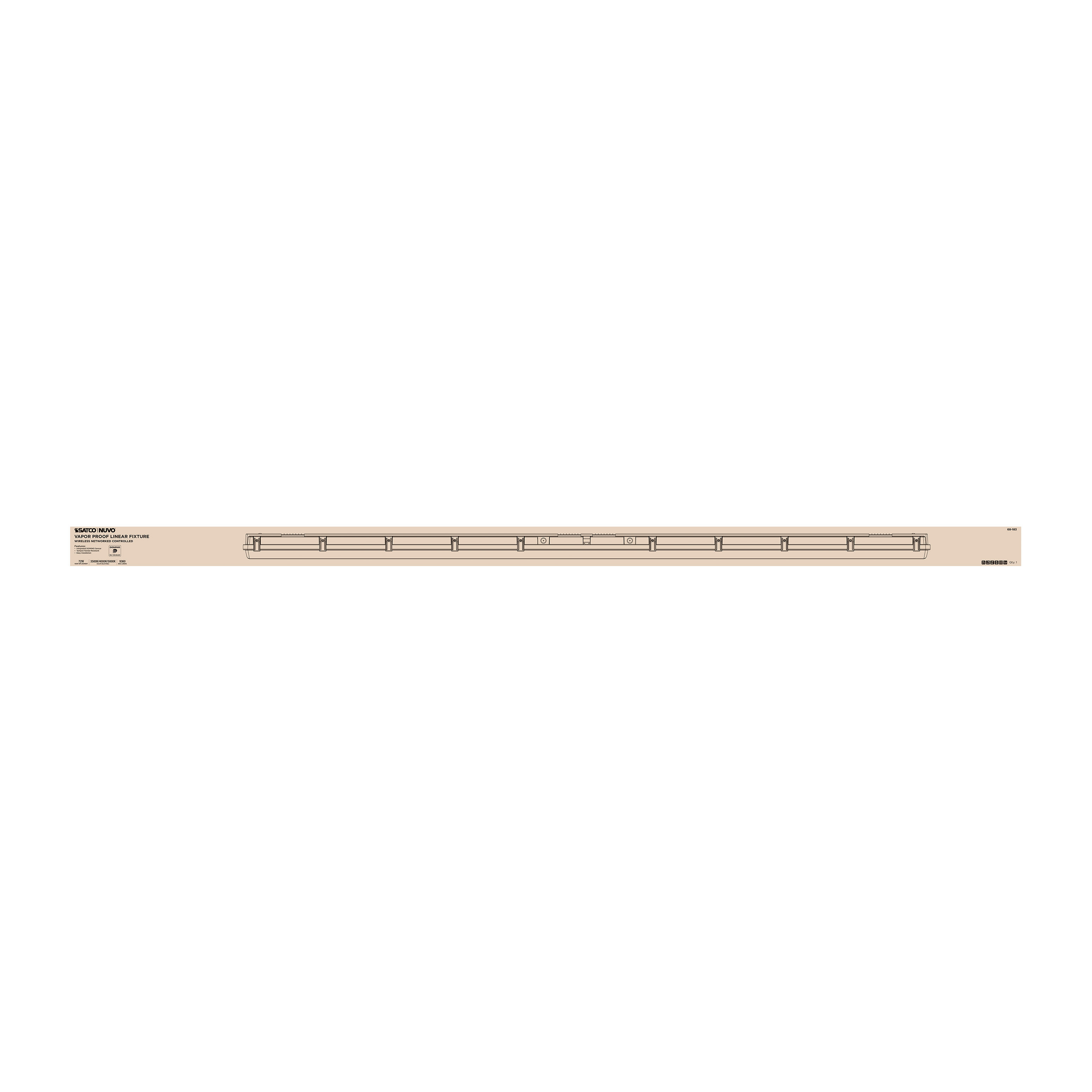 DOMINO 8FT VAPOR TIGHT - 68-183