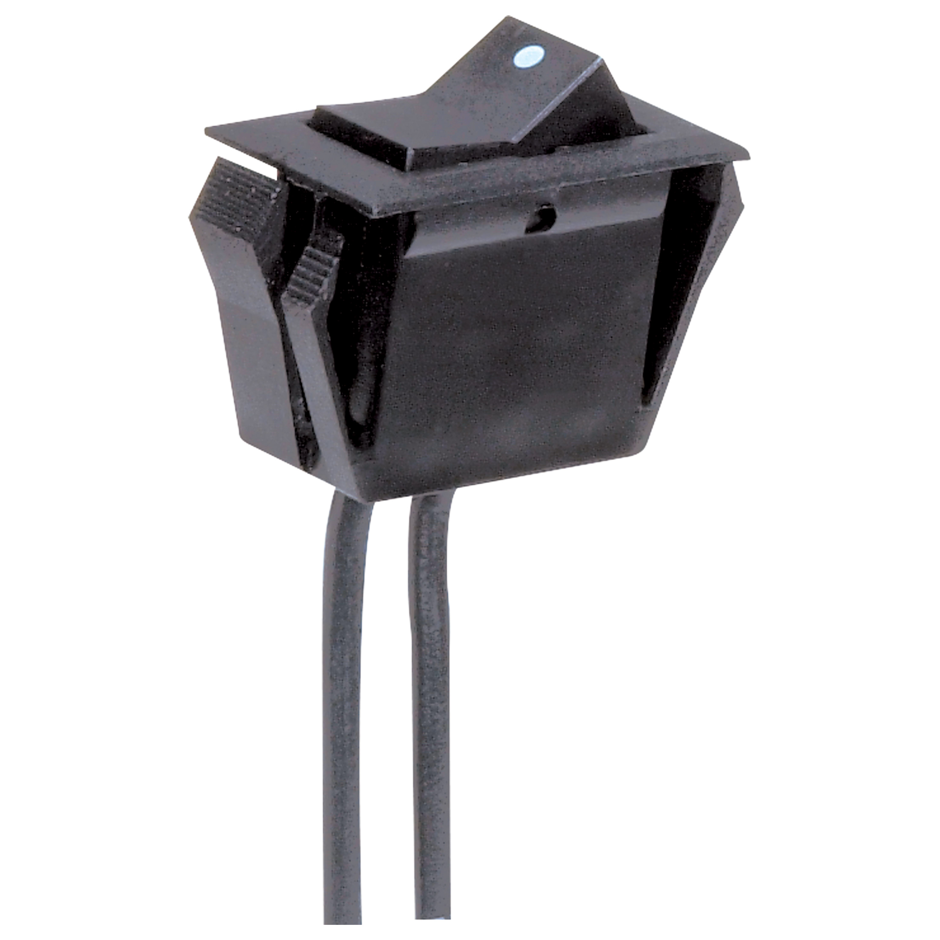 BLK ROCKER SWITCH W/ WHITE DOT - 80-1141