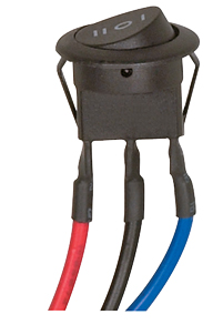 ROUND ROCKER SWITCH BLACK - 80-1371