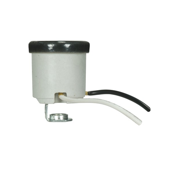 UNGLZ PORC W/WIREWAYS W/ BLK - 80-1685