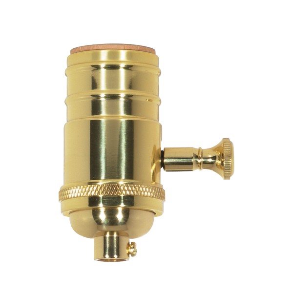 PL 200W CAST BRASS SKT DIMMER - 80-1703