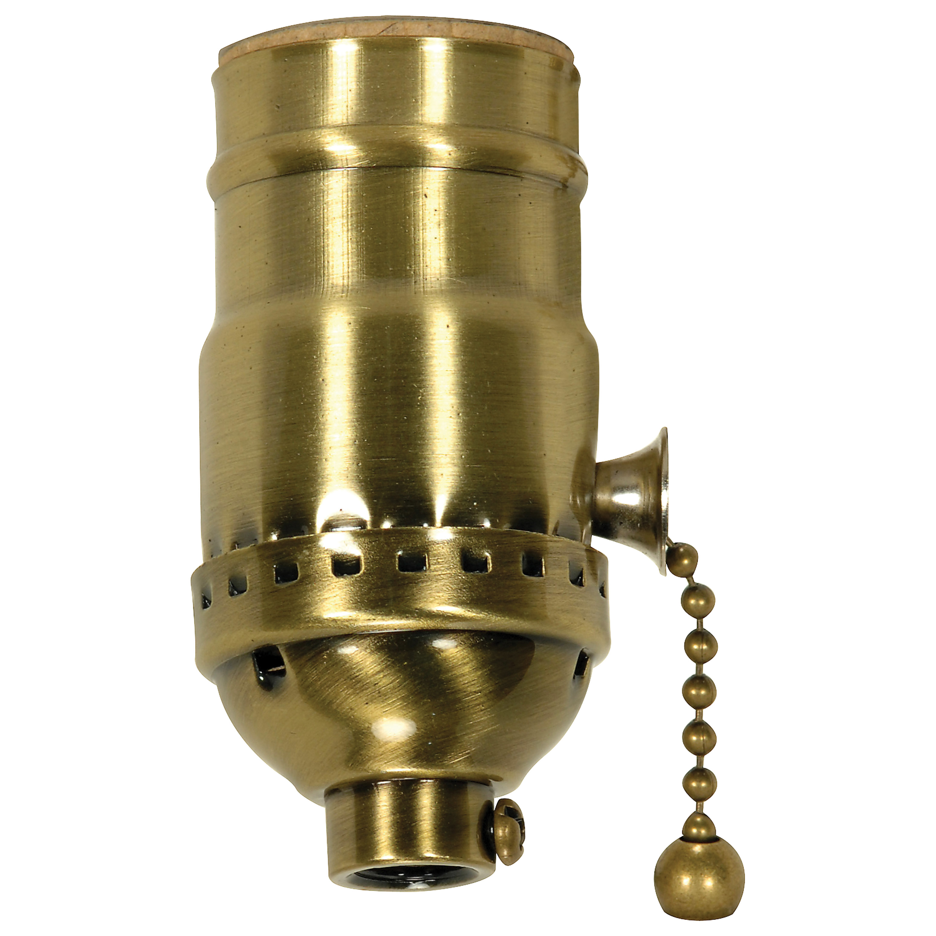 SATIN BRASS PULL CHAIN STAMPED - 80-1739