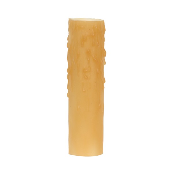 4" AMBER BEES WAX CANDLE COVER - 80-1976