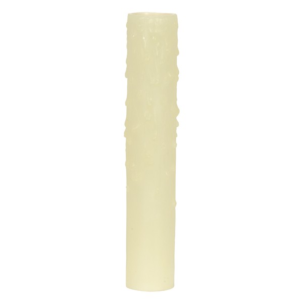 6" IVORY BEES WAX CANDLE COVER - 80-1987