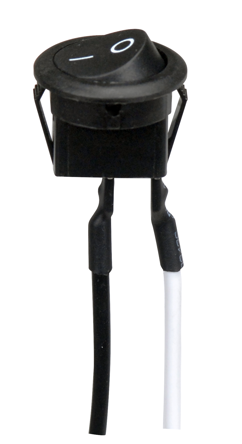 ON/OFF BLACK ROUND ROCKER SW - 80-2101