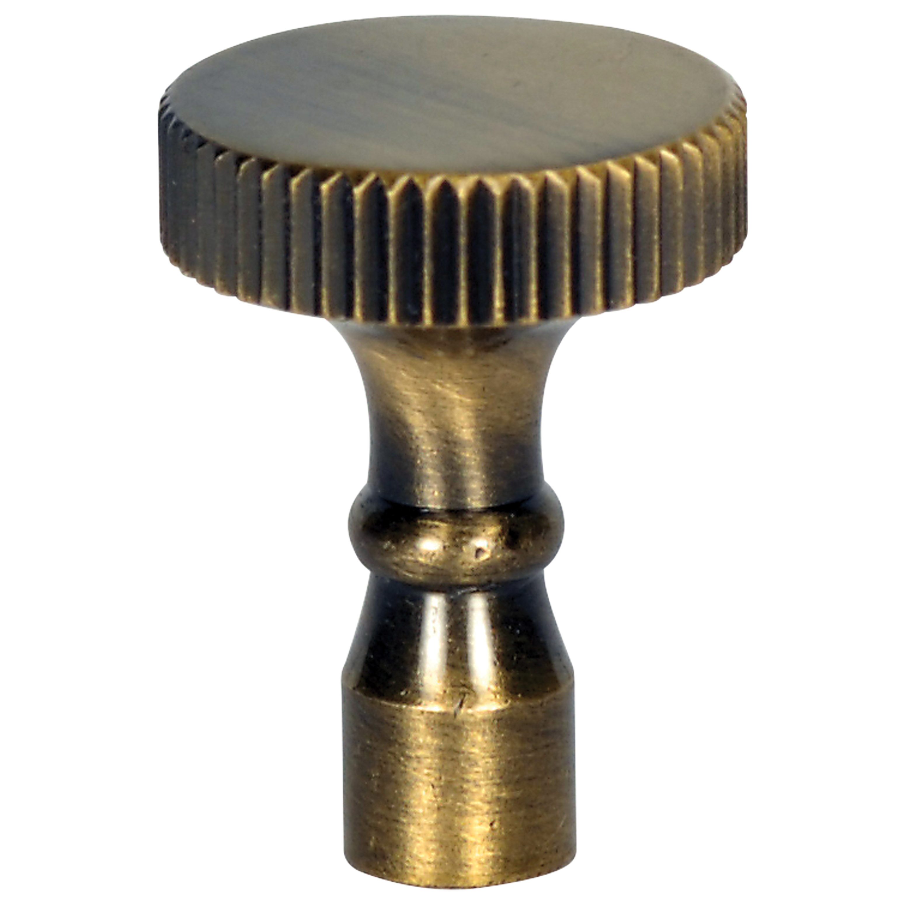 REG ANTIQUE BRASS TURN KNOB - 80-2404