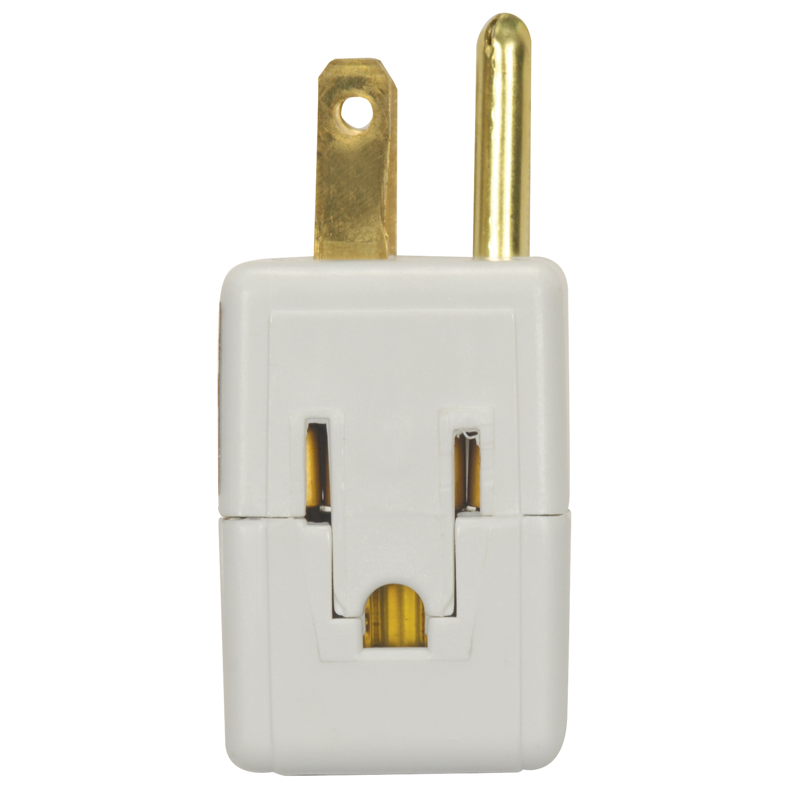 WHITE TRIPLE CUBE TAP 3 PRONG - 80-2411