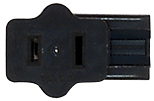 BLACK FEMALE SPT-1 PLUG - 80-2516