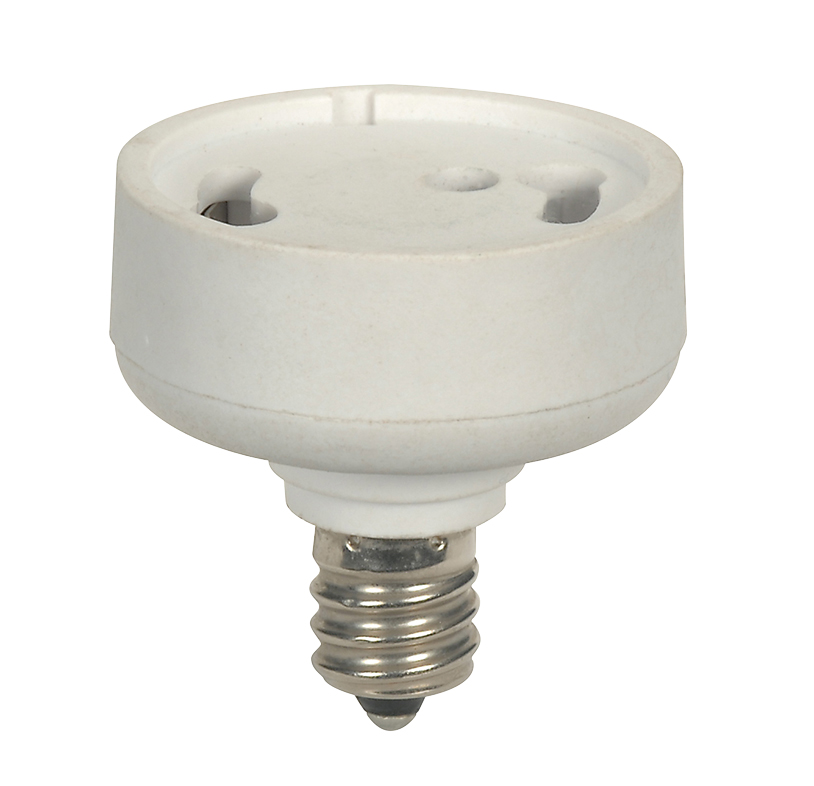E12 CANDELABRA TO GU24 ADAPTER - 80-2541