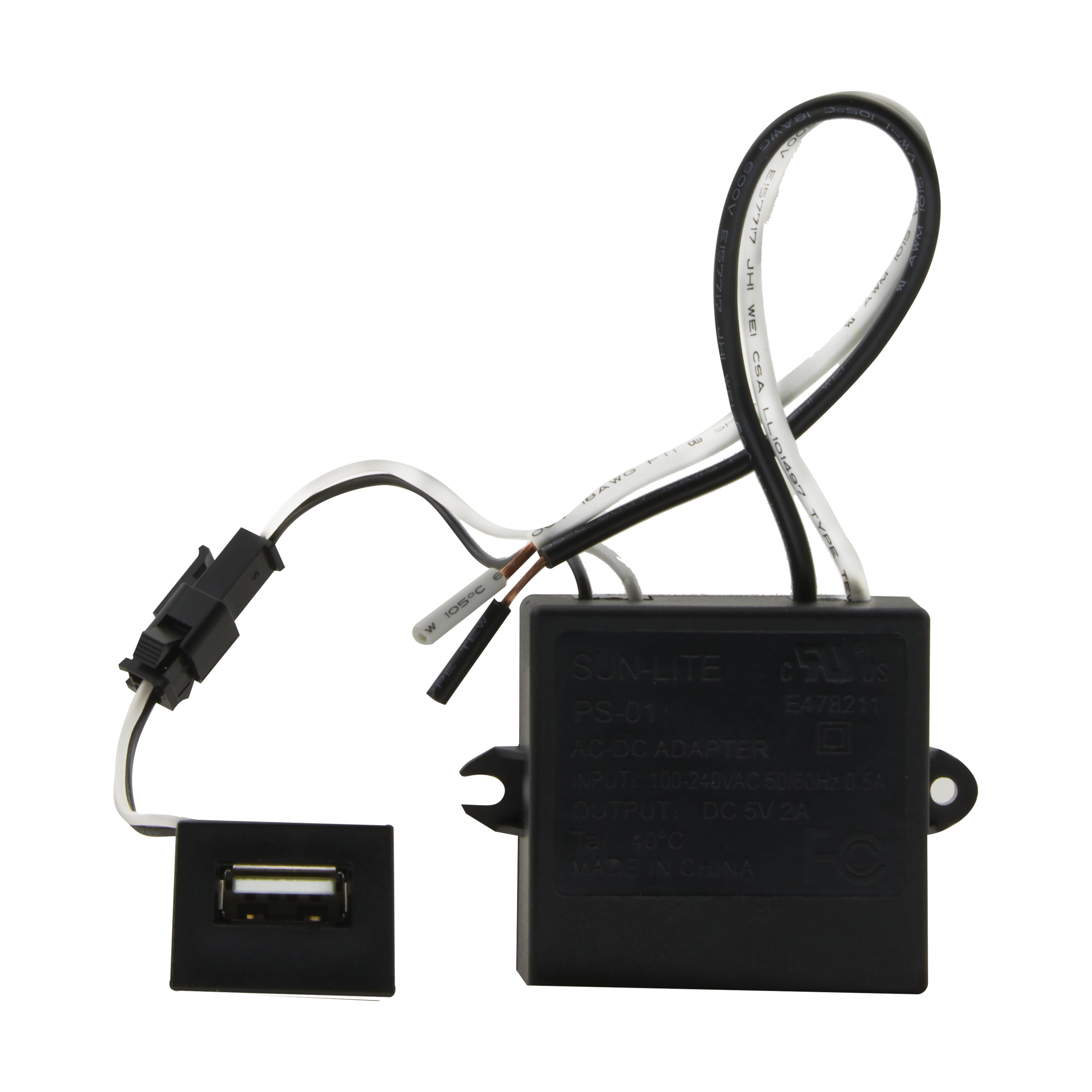 BLACK USB ADAPTER FOR TABLE LA - 80-2675