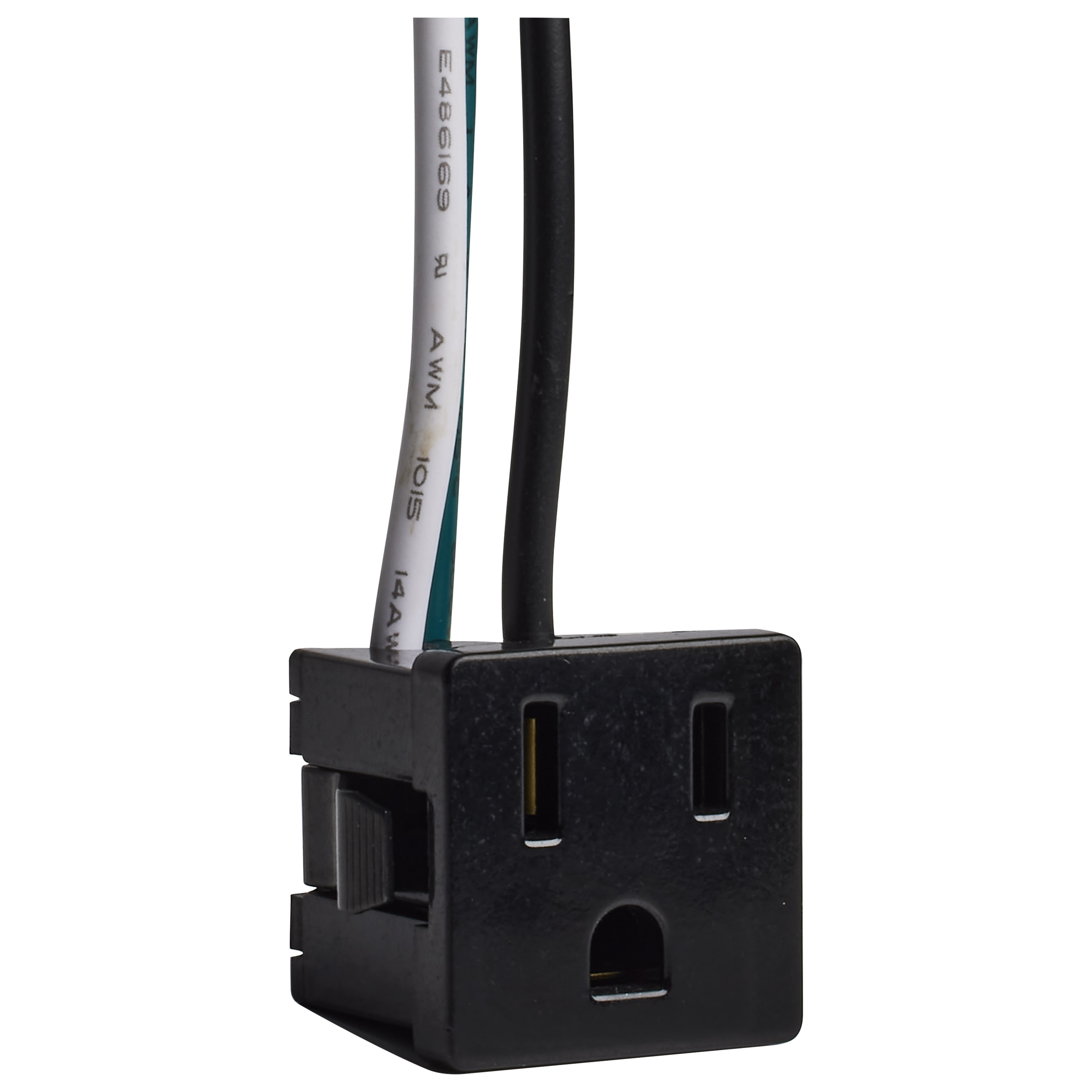 BLK SNAP-IN CONV OUTLET 14 GA - 80-2828
