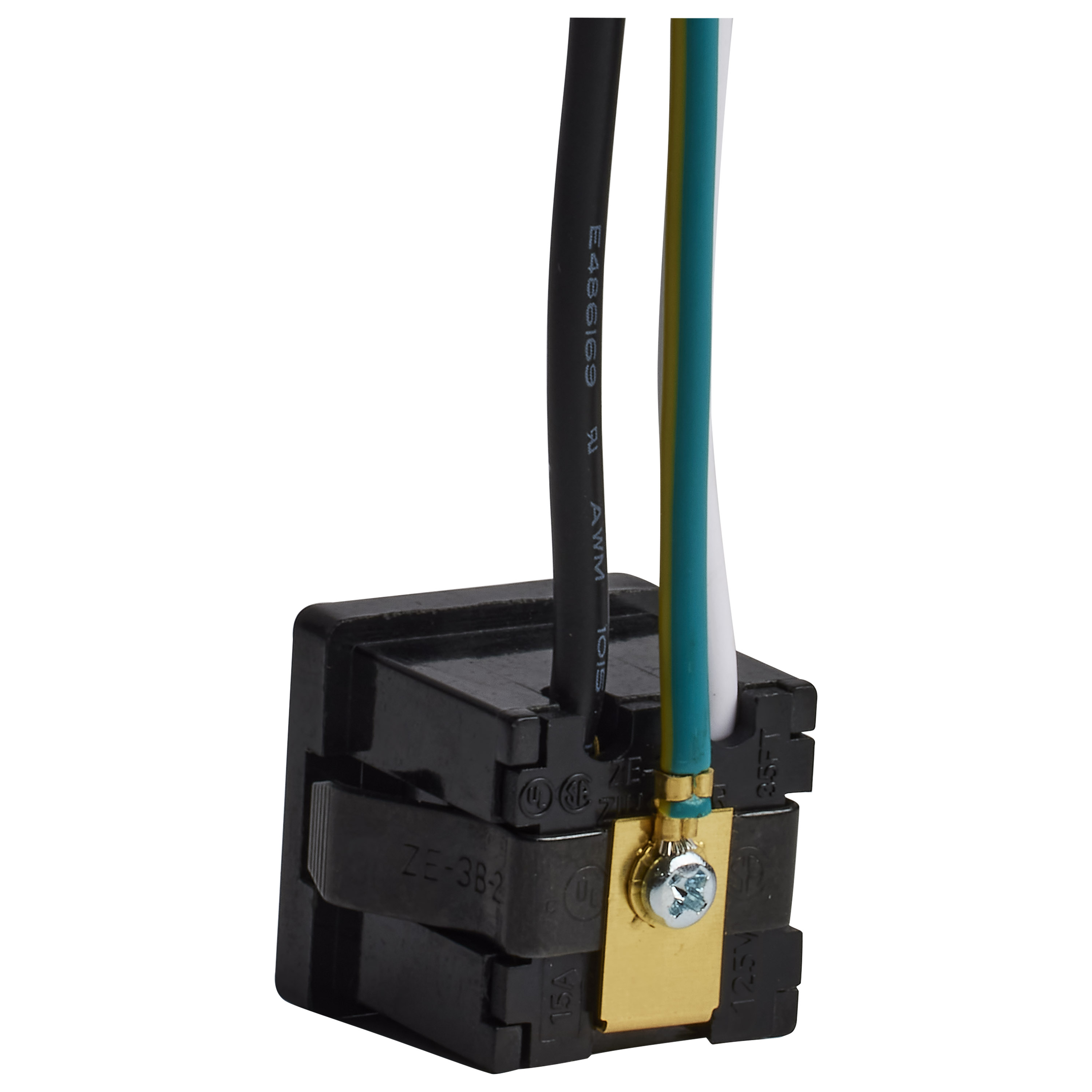 BLK SNAP-IN CONV OUTLET 14 GA - 80-2828