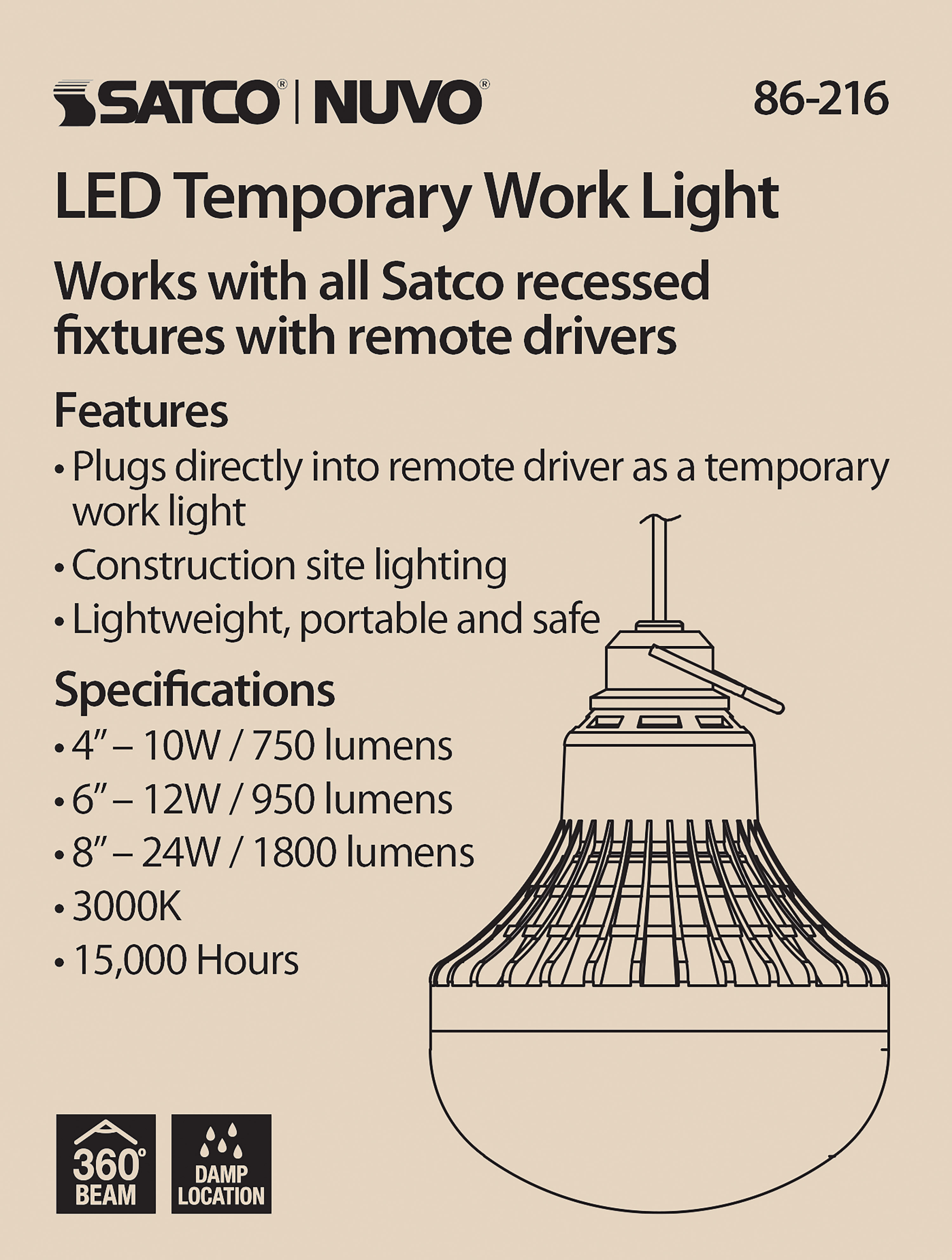 REMOTE DRIVER TEMP LIGHT - 86-216