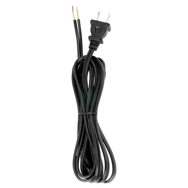 8' BLK CORDSET W/MOLDED PLUG - 90-102