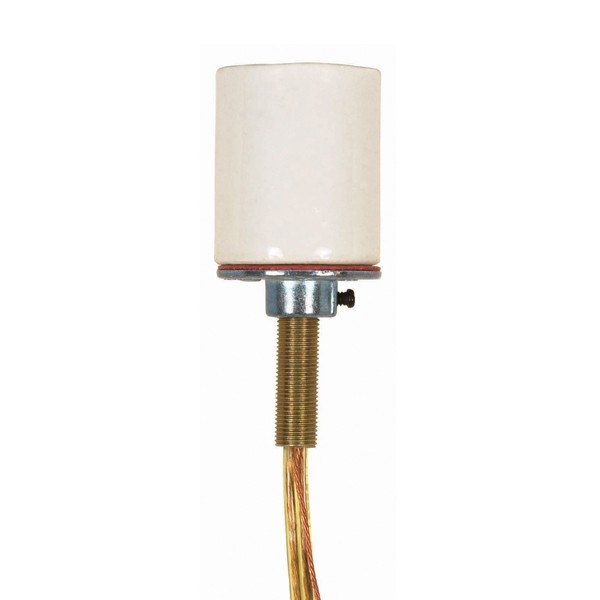 PORCELAIN SCKT W/48"CLR GOLD L - 90-1150
