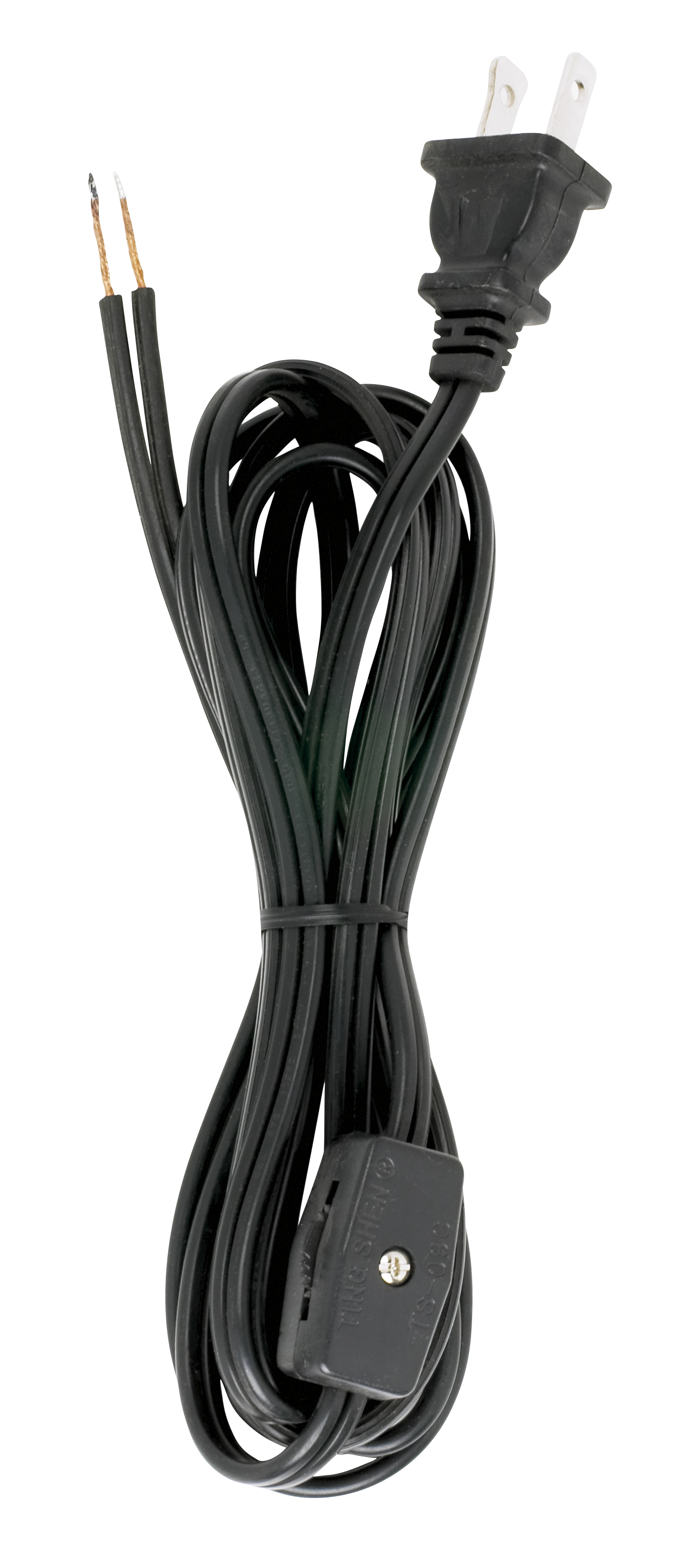 8 FT BLK CORD SET W/SWITCH SPT - 90-1425