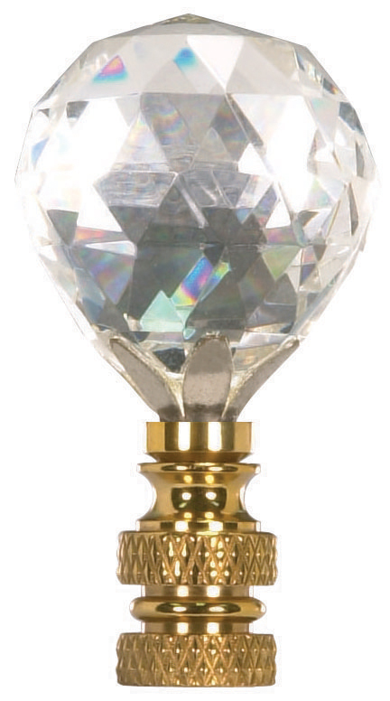 PF8413 BALL CUT CRYSTAL FINIAL - 90-1736