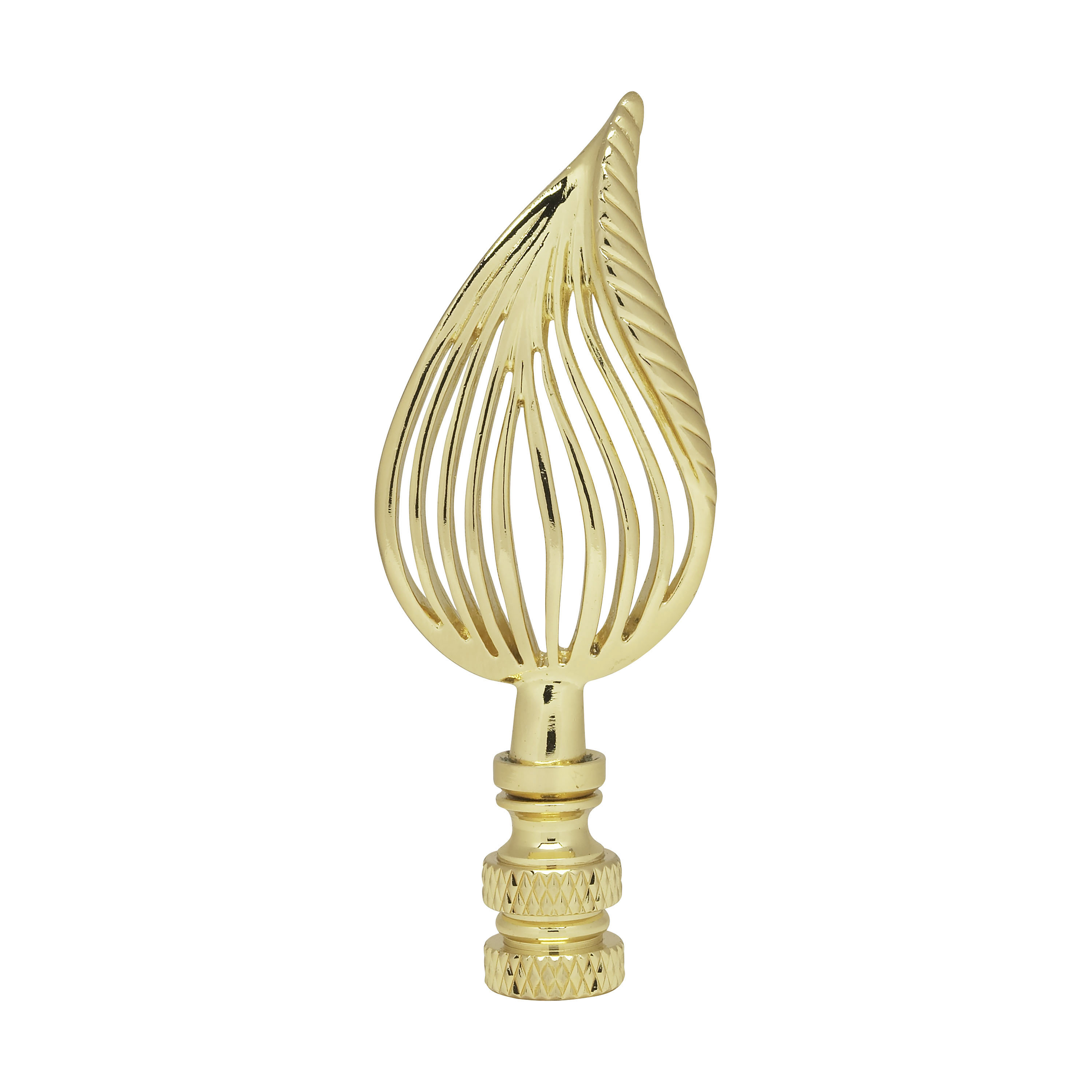 PF8028 LEAF BRASS FINIAL - 90-1743