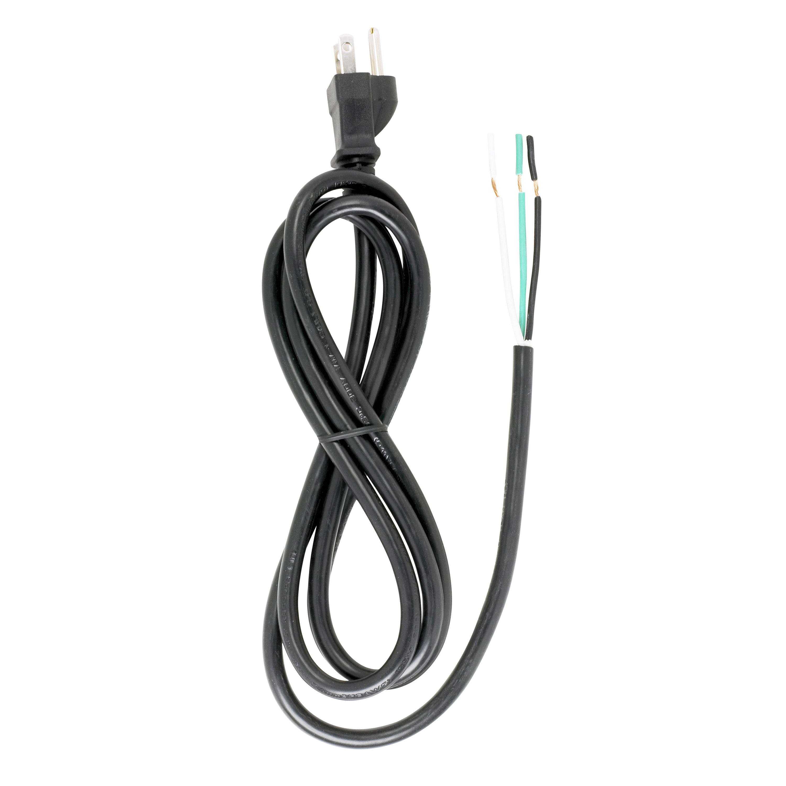 6 FT. BLACK CORD SET 18/3 SJT - 90-2208