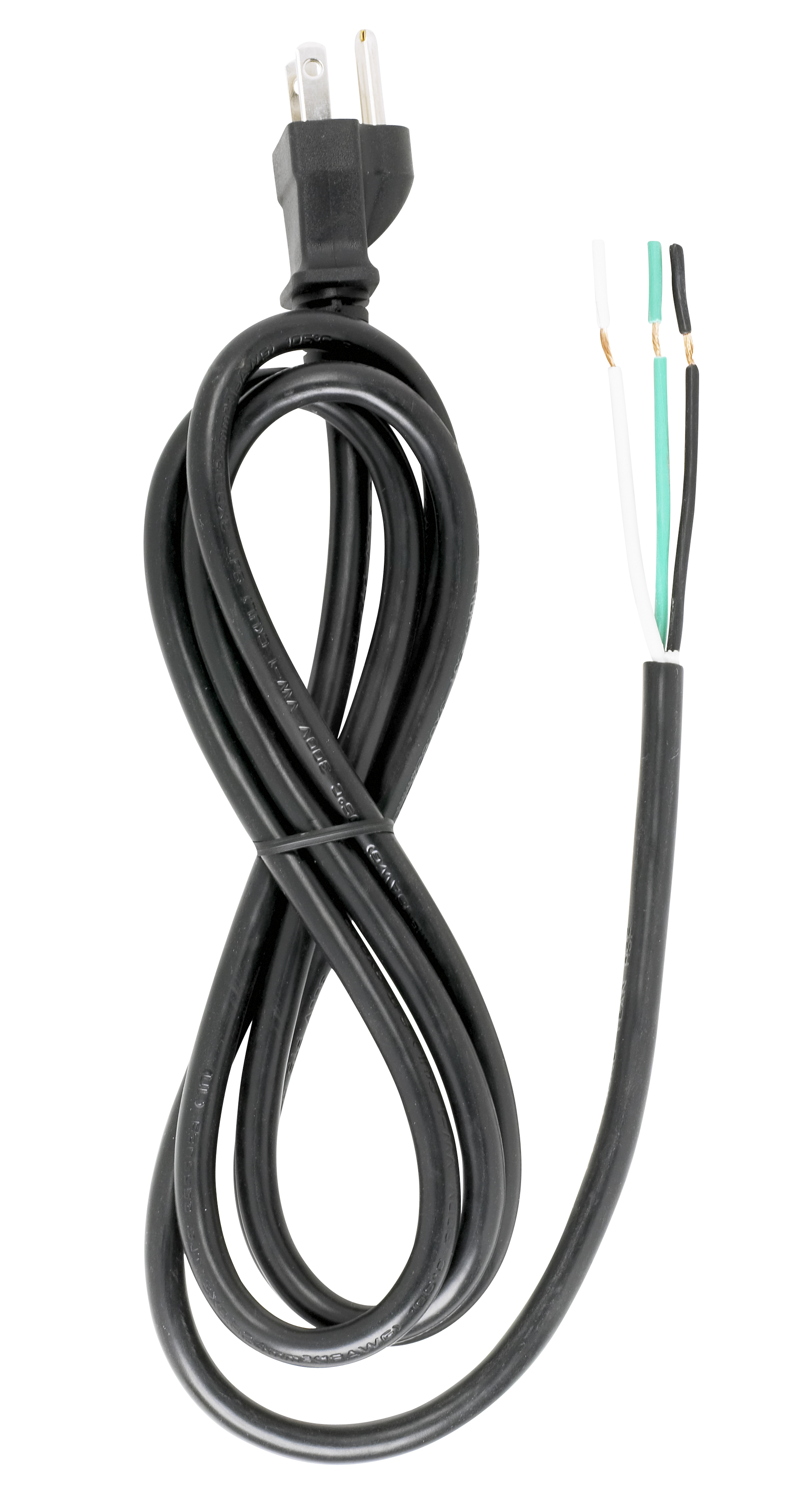 6 FT. BLACK CORD SET 18/3 SJT - 90-2208
