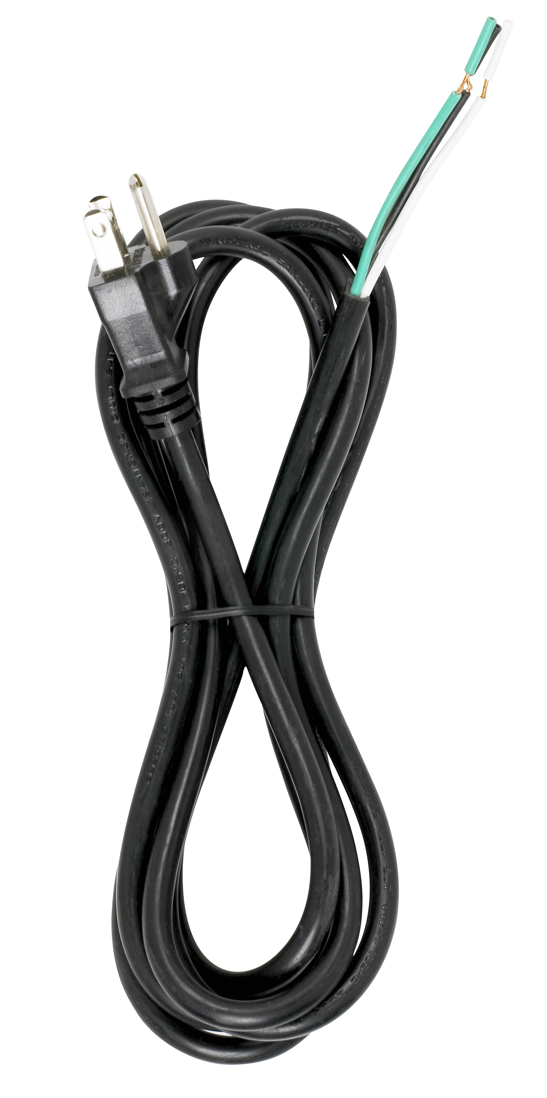 8 FT. BLACK CORD SET 18/3 SJT - 90-2209