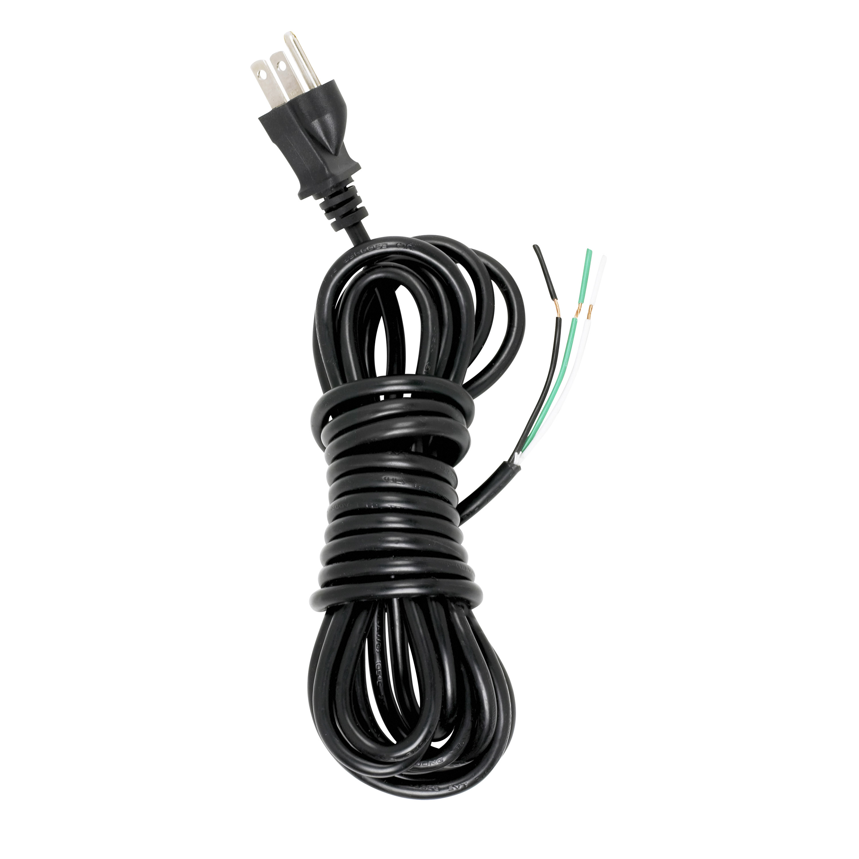 15 FT 18/3 SVT BLACK CORD SET - 90-2243