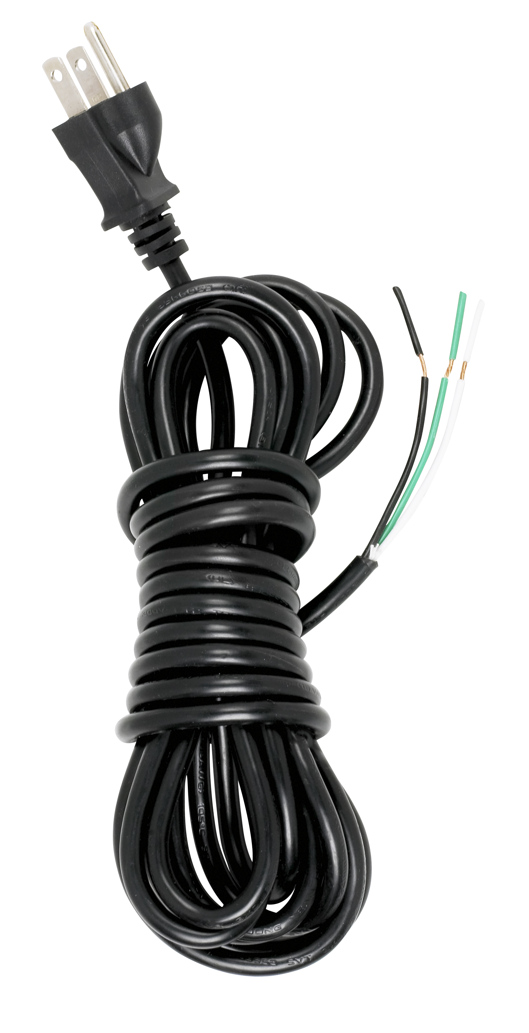 15 FT 18/3 SVT BLACK CORD SET - 90-2243