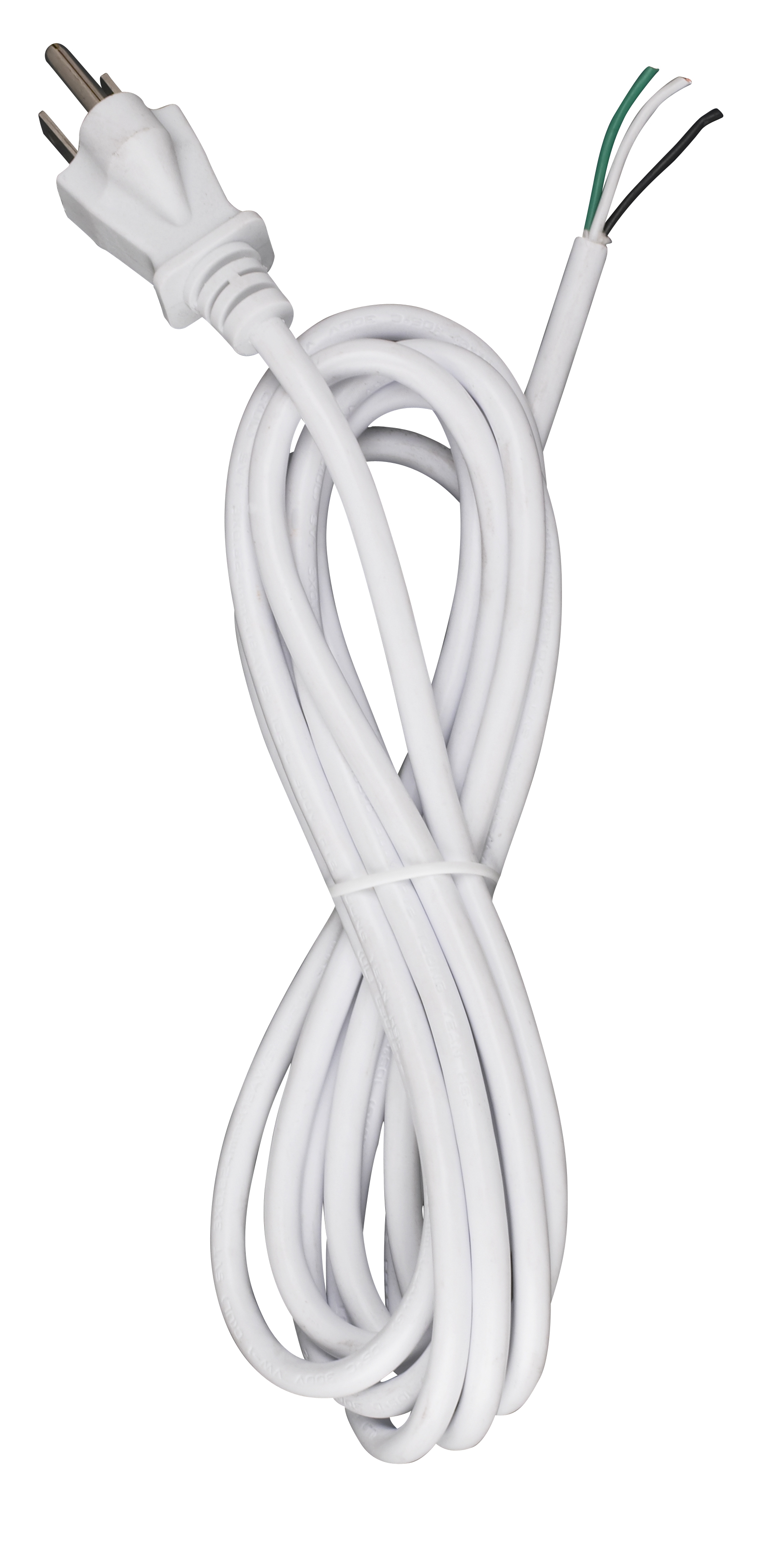 10FT WHT # 18/3 SVT 105 W/PLUG - 90-2413