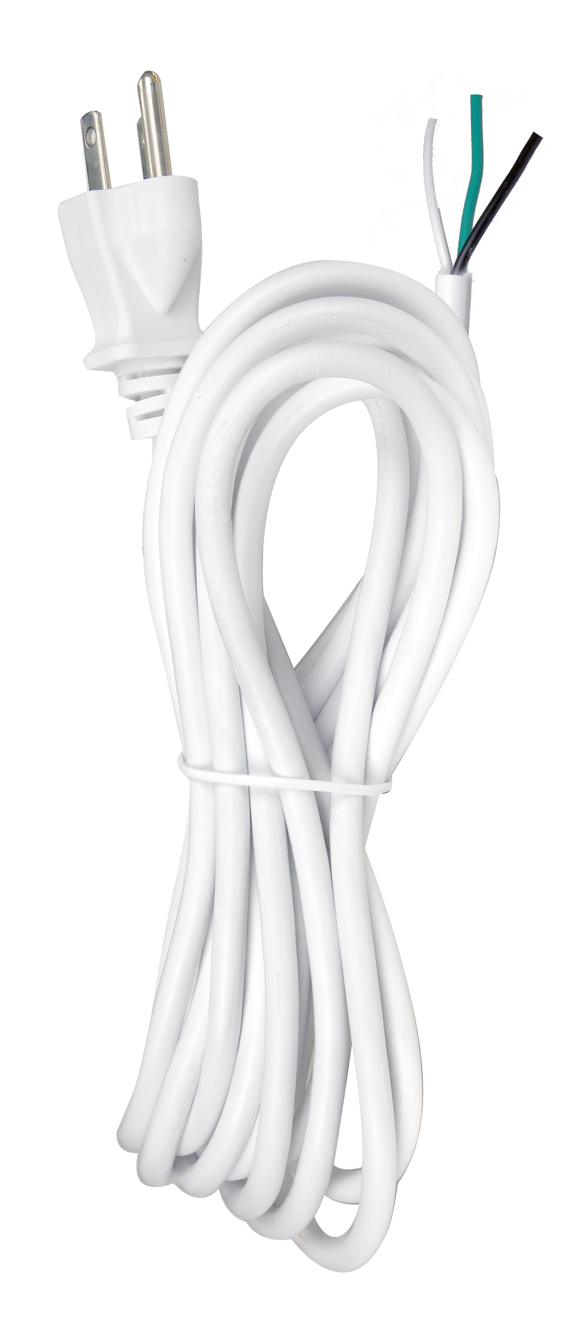 15FT #18/3 SVT105 WHITE CORD - 90-2415