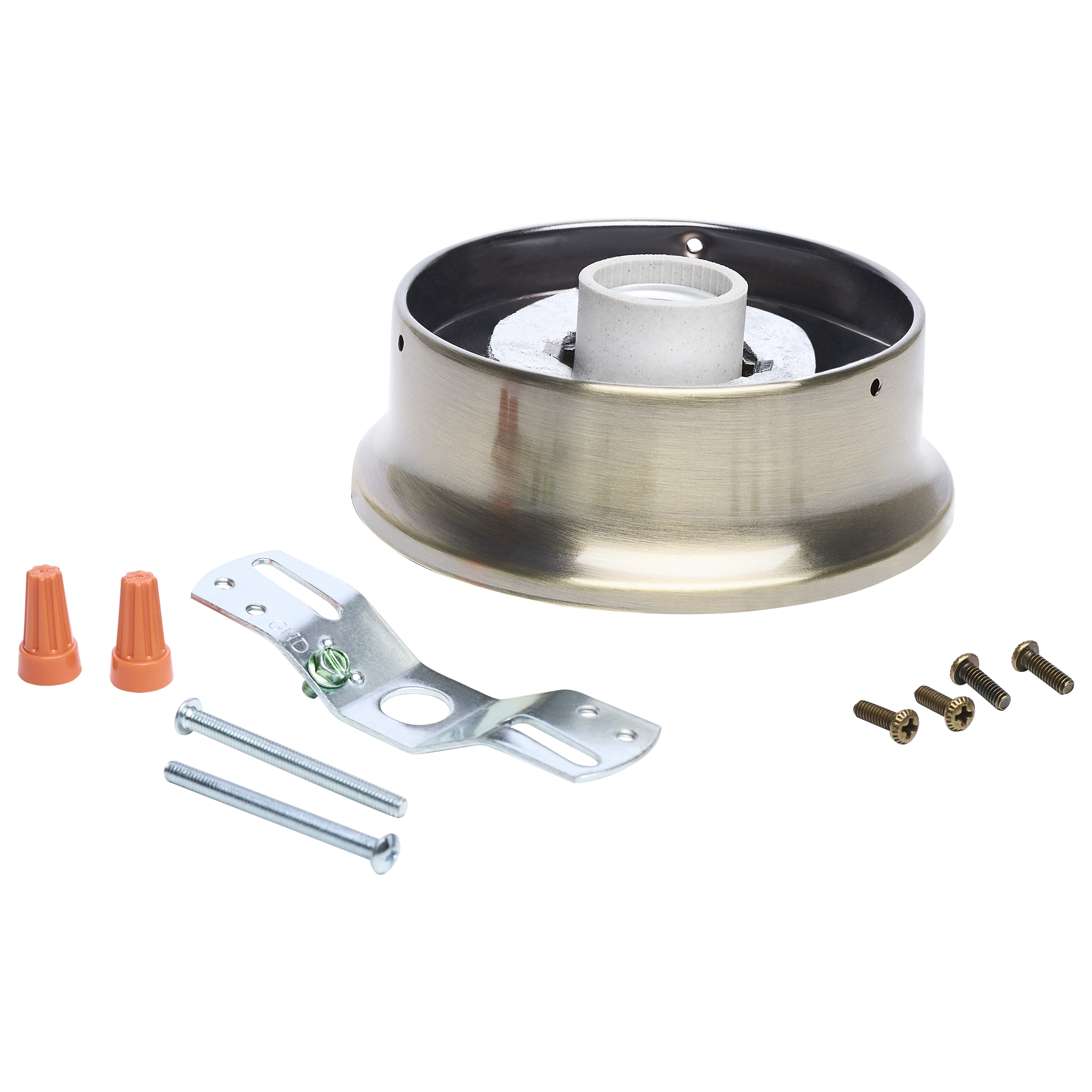 4" ANT BRASS FIN WIRED HOLDER - 90-331