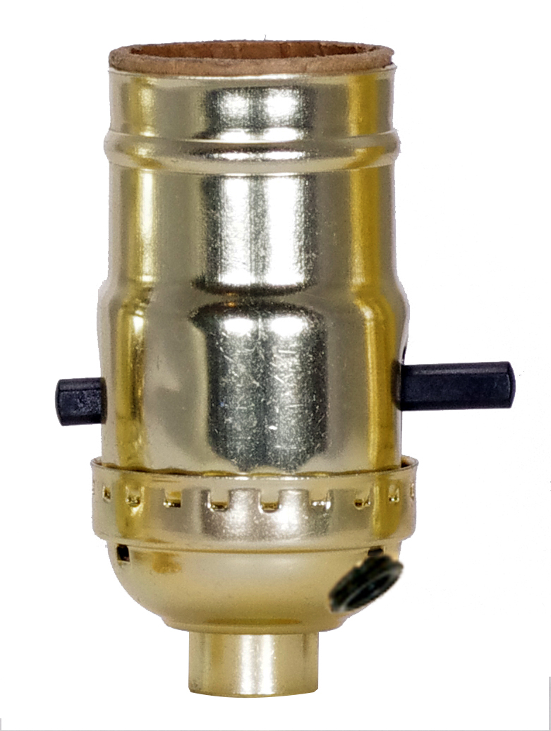 BRITE GILT PUSH THRU MED BASE - 90-418