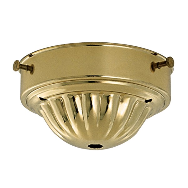 4" BRASS FIN GLASS HOLDER - 90-439