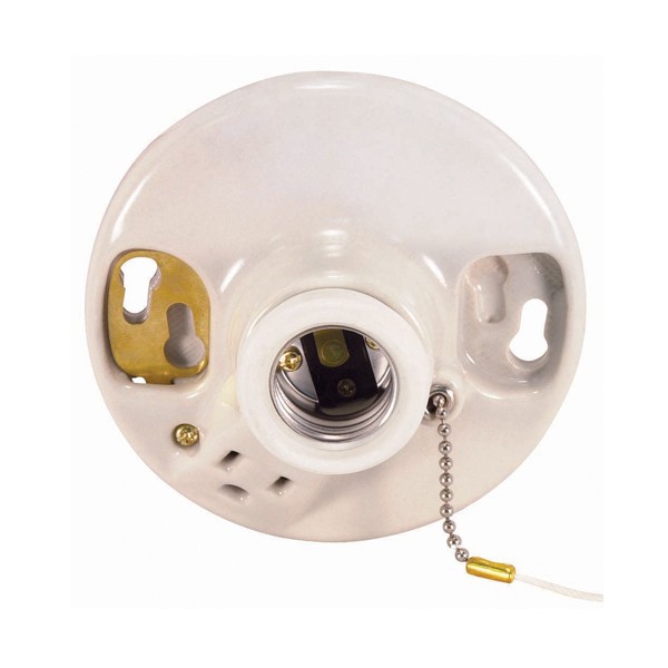 POR PULL CHAIN LAMPHOLDER W/CO - 90-444