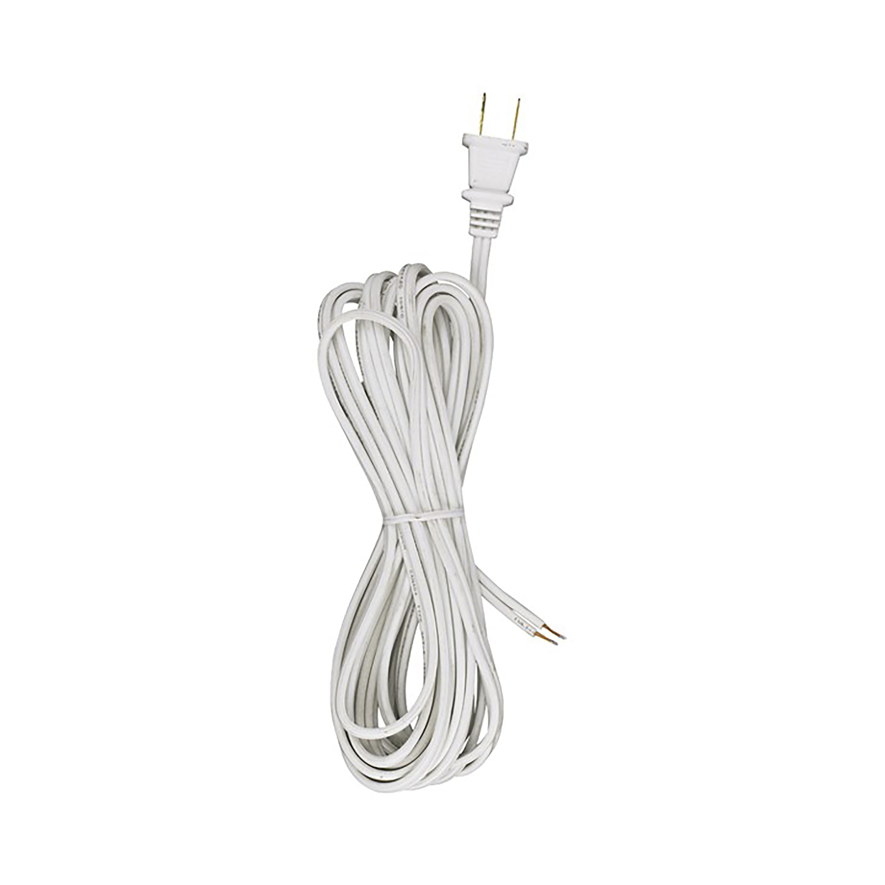 15' WHT SET W/MOLDED PLUG - 90-491