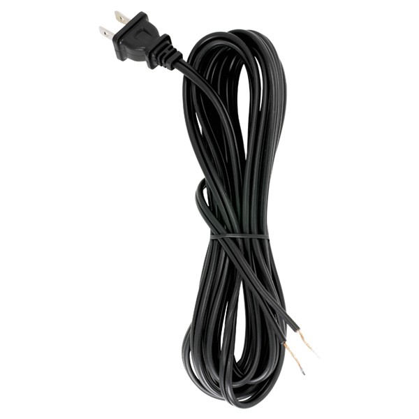 15' BLK SET W/MOLDED PLUG - 90-492