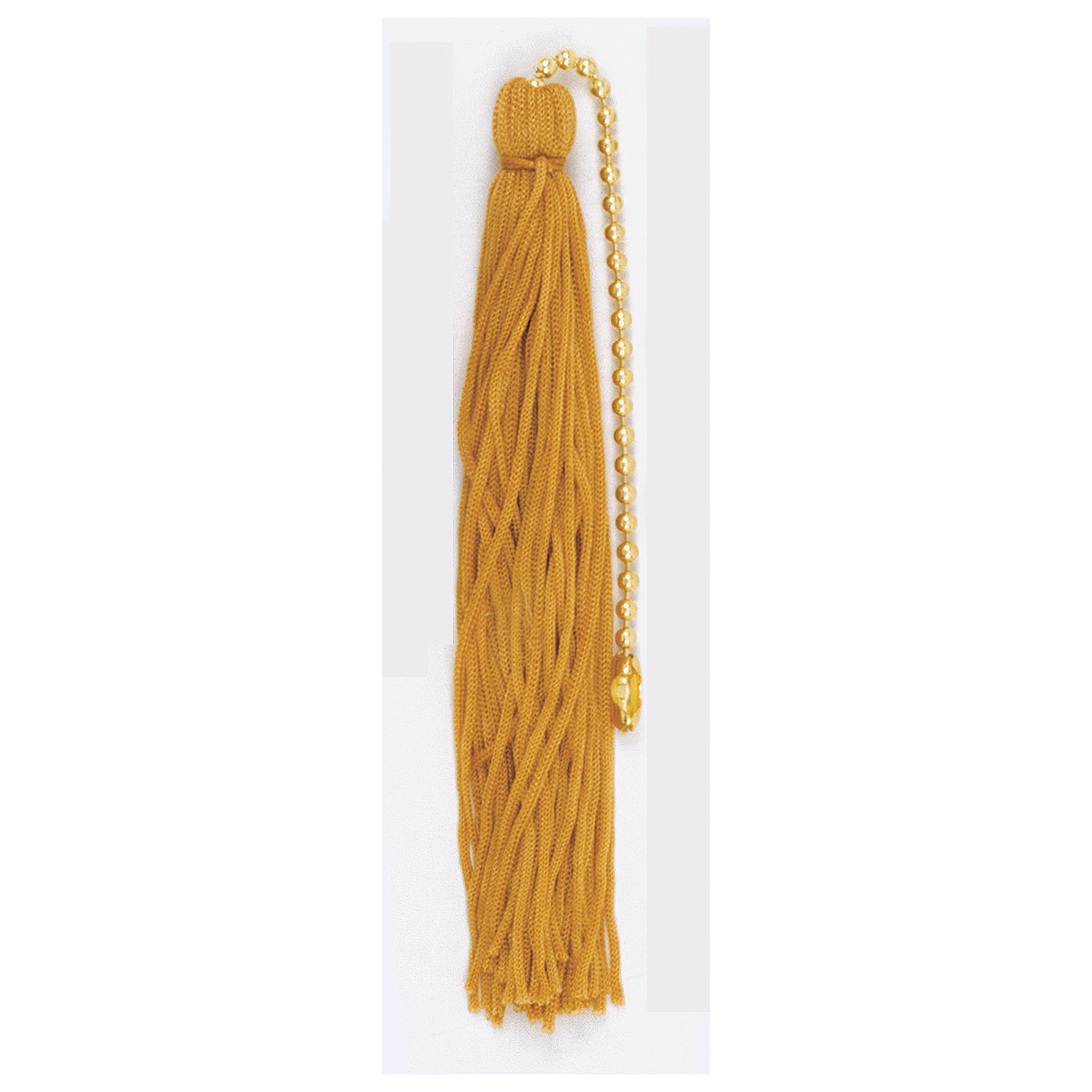 GOLD TASSEL W/BEADED CHAIN - 90-521