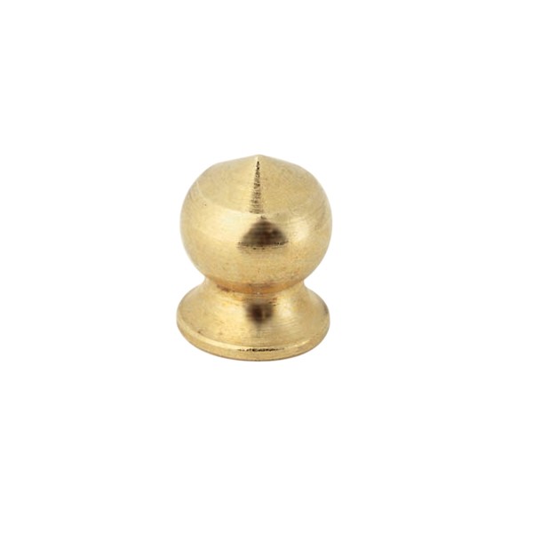 8/32 PEAR KNOB BRASS FINISH - 90-652