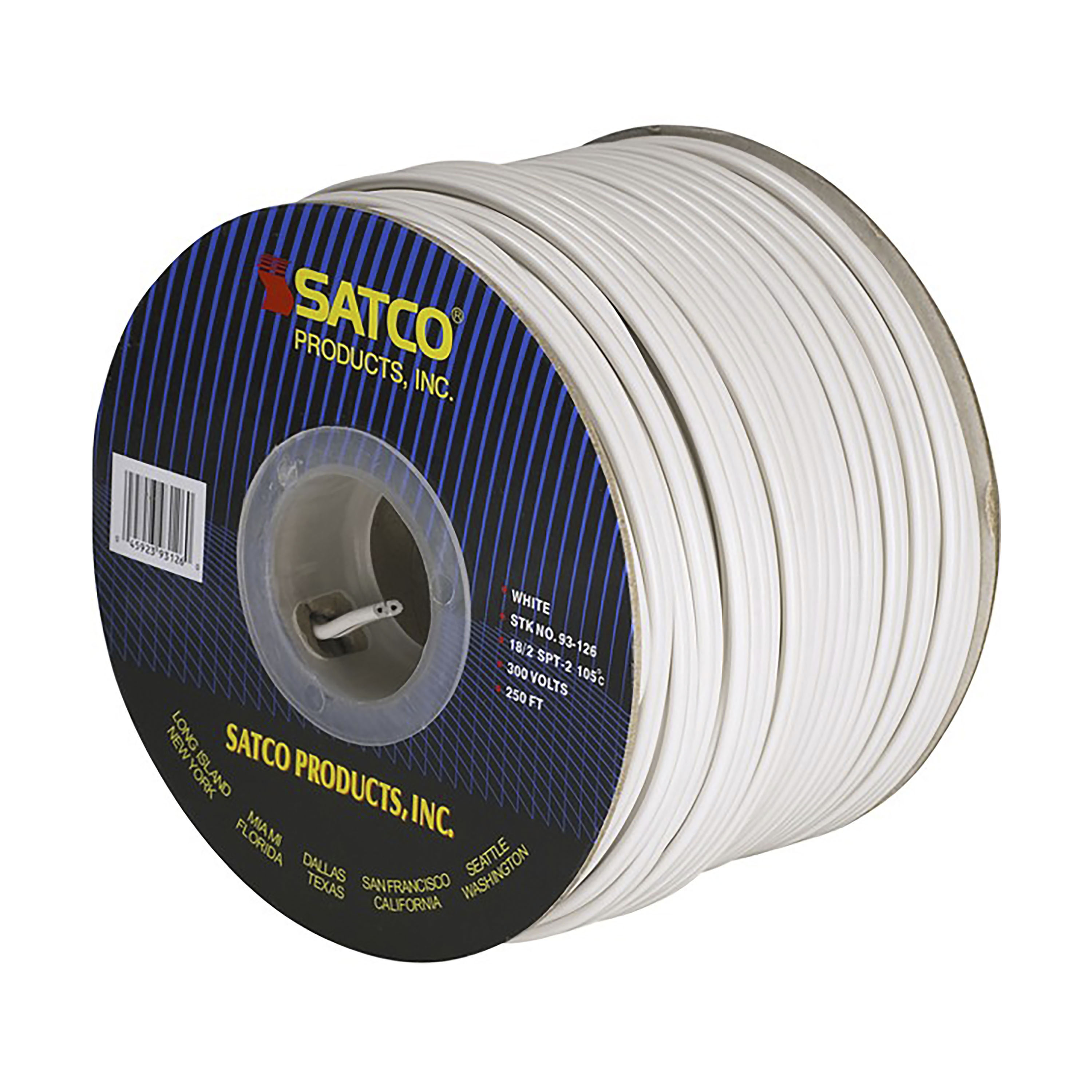250' SPOOL 18/2-SPT2/105 WHIT - 93-126