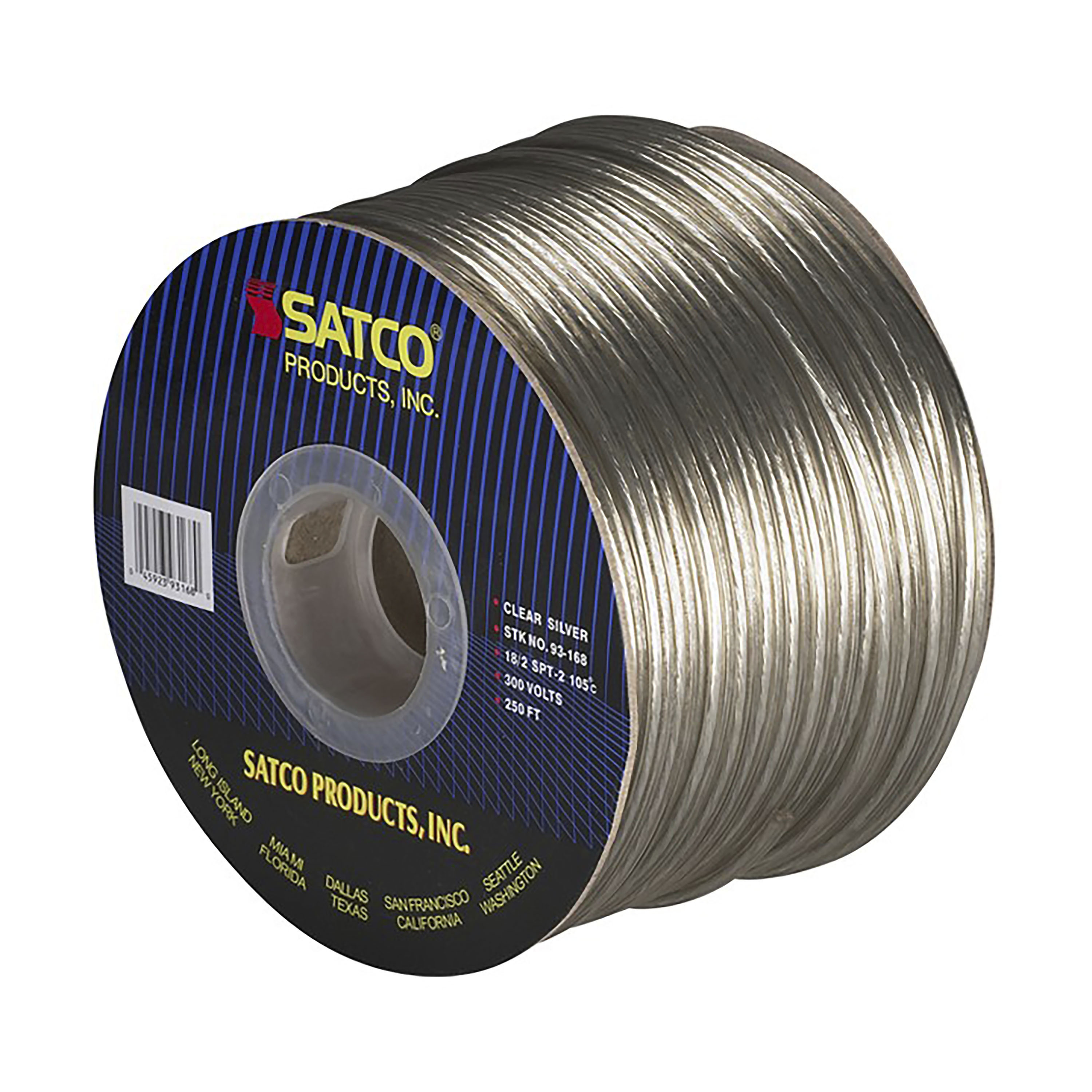 SPOOLWIRE 18/2 SPT2 CLEAR/SILV - 93-168