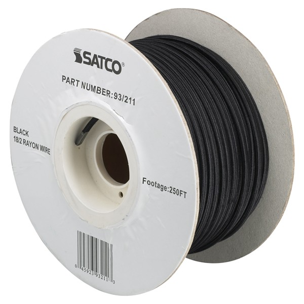 #18/2 BLACK RAYON 250' SPOOLS - 93-211