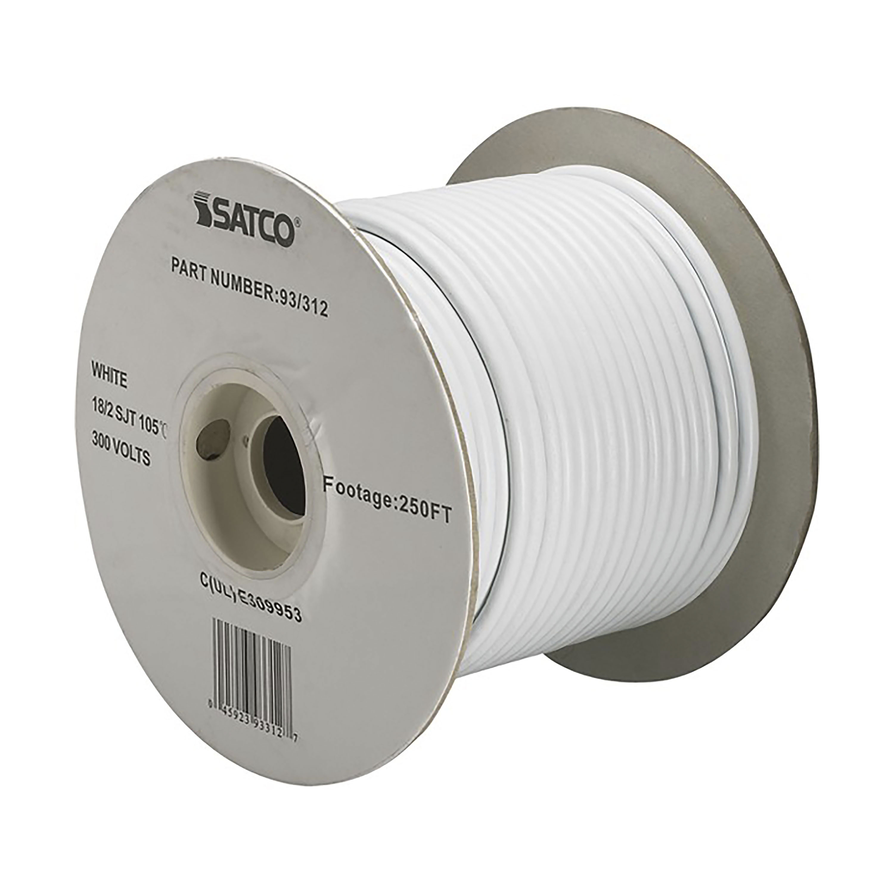 18/2 SJT WHITE 250 FT SPOOL - 93-312