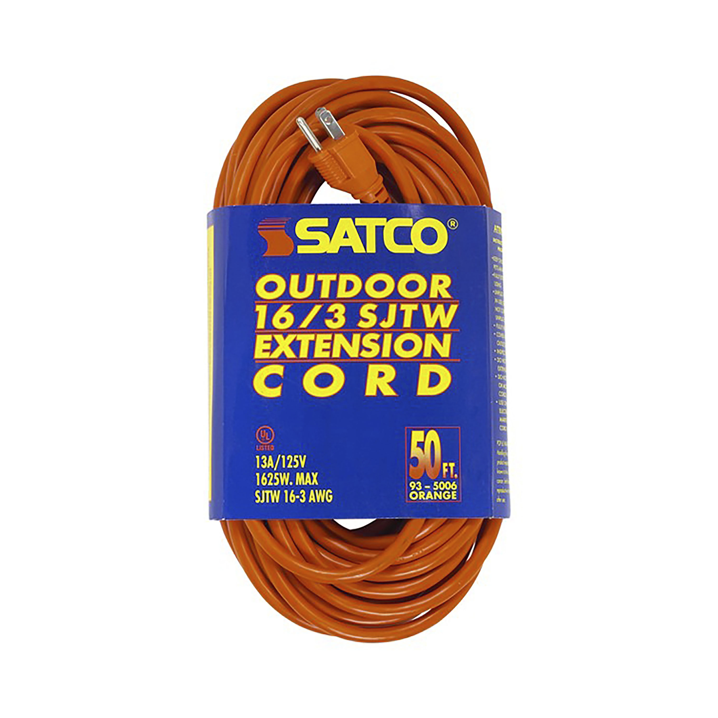 50 FT 16-3 SJTW ORANGE CORD - 93-5006